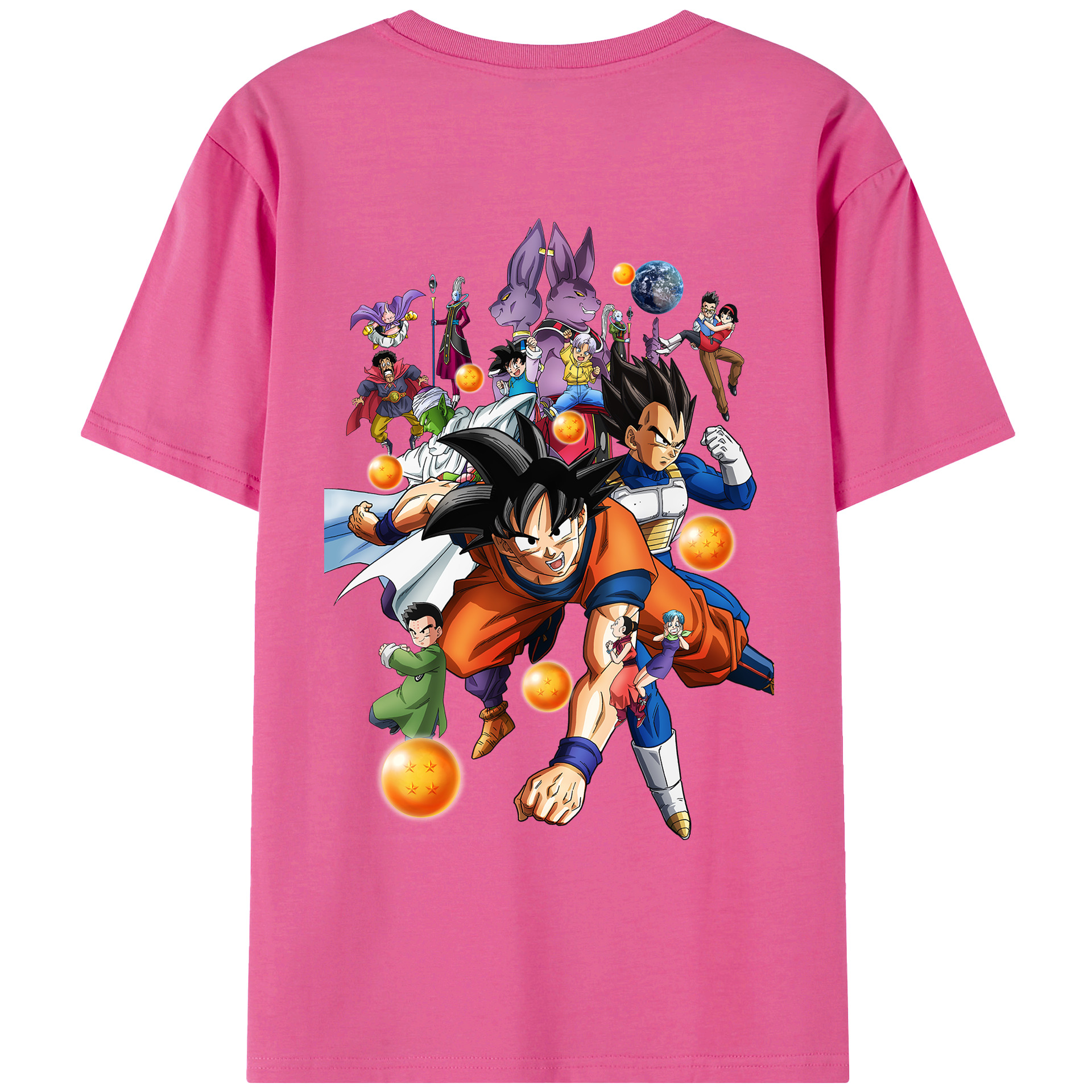 （画像用） ドラゴンボール DRAGON BALL レディース半袖Tシャツ(バックプリント)