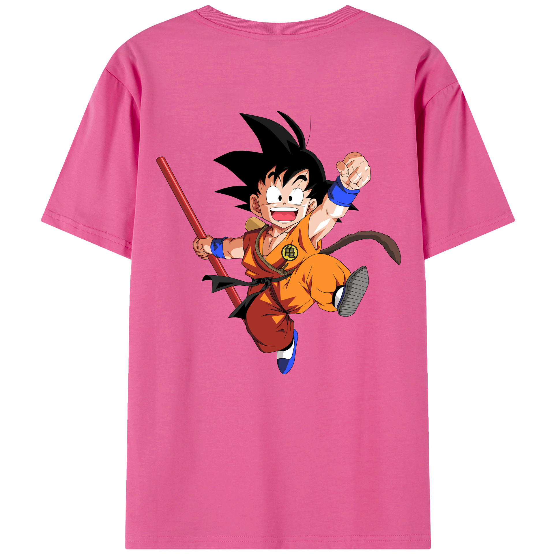 （画像用） ドラゴンボール 孫悟空（そん ごくう）Son Goku カカロット DRAGON BALL Kakarotto レディース半袖Tシャツ(バックプリント)