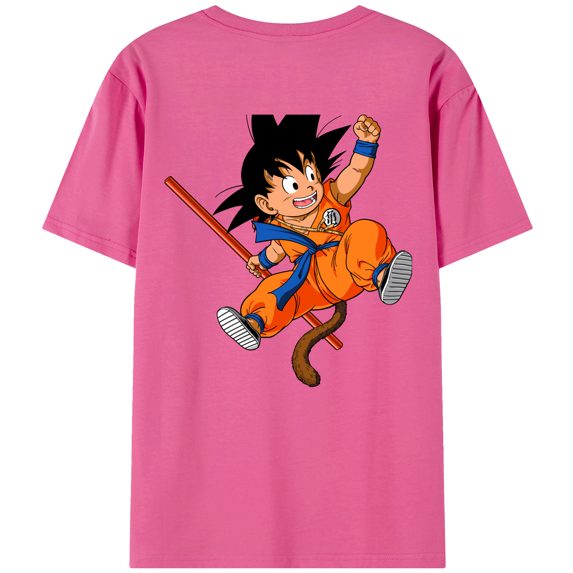 （画像用） ドラゴンボール 孫悟空（そん ごくう）Son Goku カカロット DRAGON BALL Kakarotto レディース半袖Tシャツ(バックプリント)