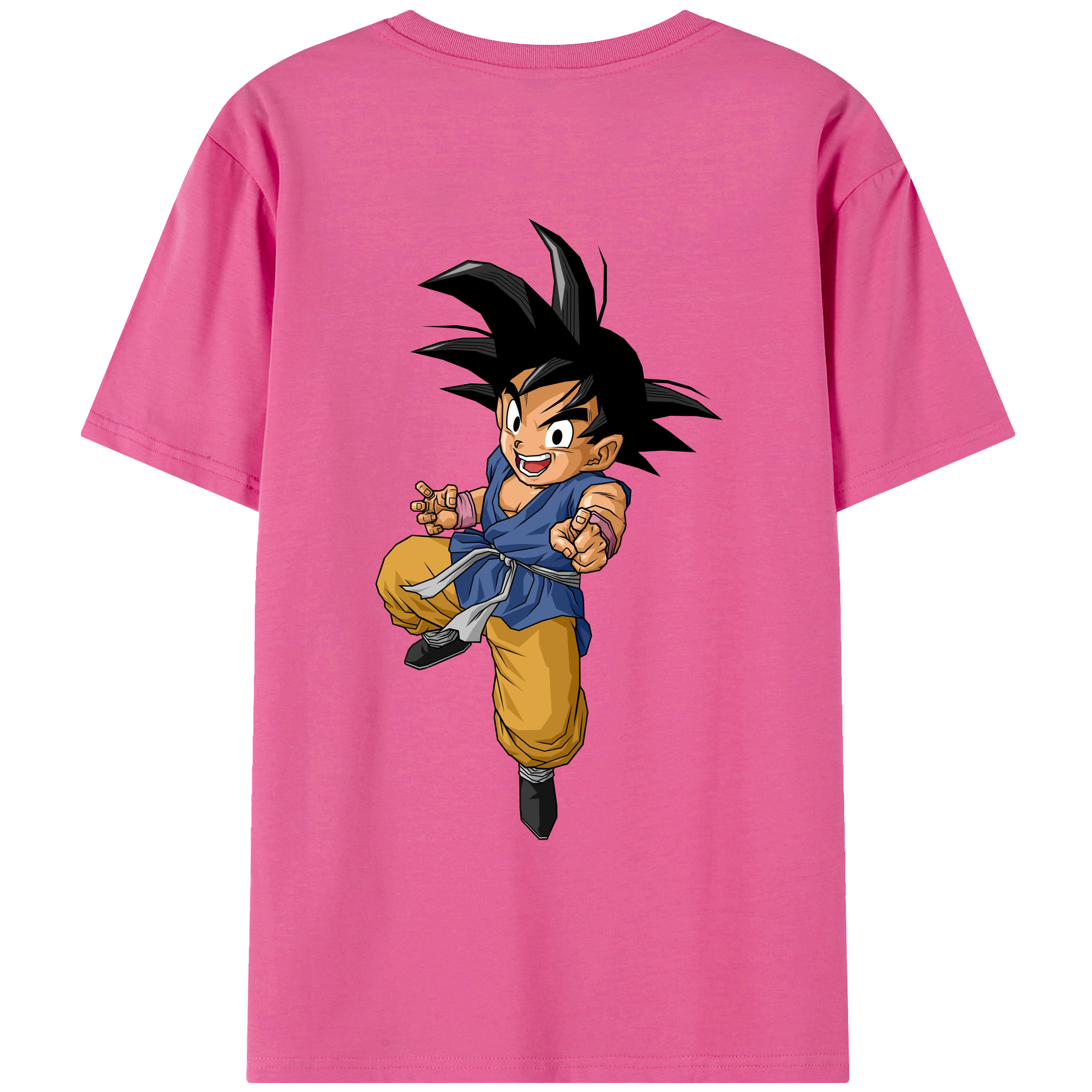 （画像用） ドラゴンボール 孫悟空（そん ごくう）Son Goku カカロット DRAGON BALL Kakarotto レディース半袖Tシャツ(バックプリント)