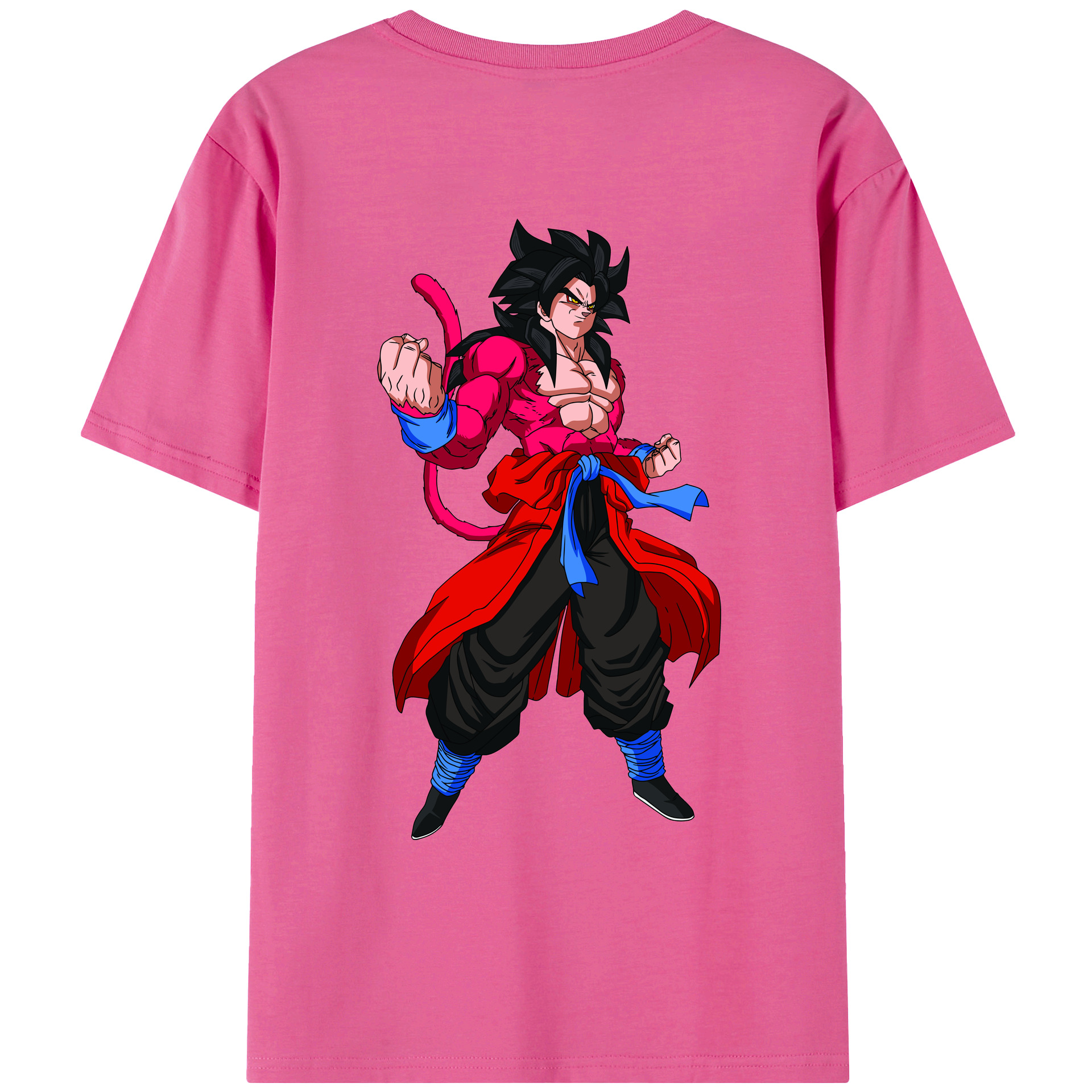 （画像用） ドラゴンボール 孫悟空（そん ごくう）Son Goku カカロット DRAGON BALL Kakarotto レディース半袖Tシャツ(バックプリント)