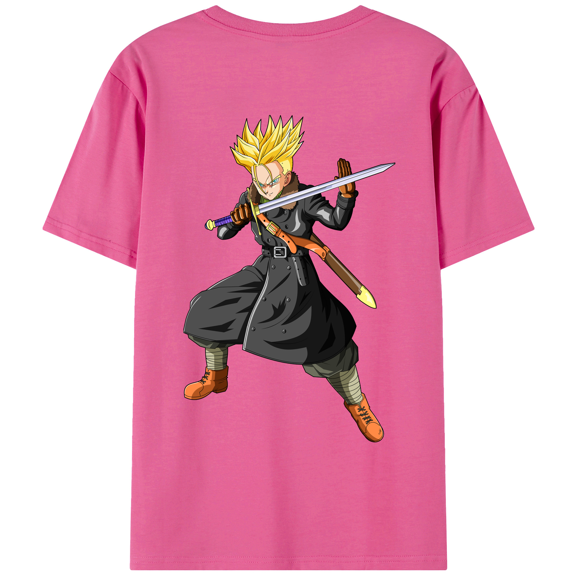 （画像用） ドラゴンボール トランクス（Torankusu）DRAGON BALL Trunks レディース半袖Tシャツ(バックプリント)