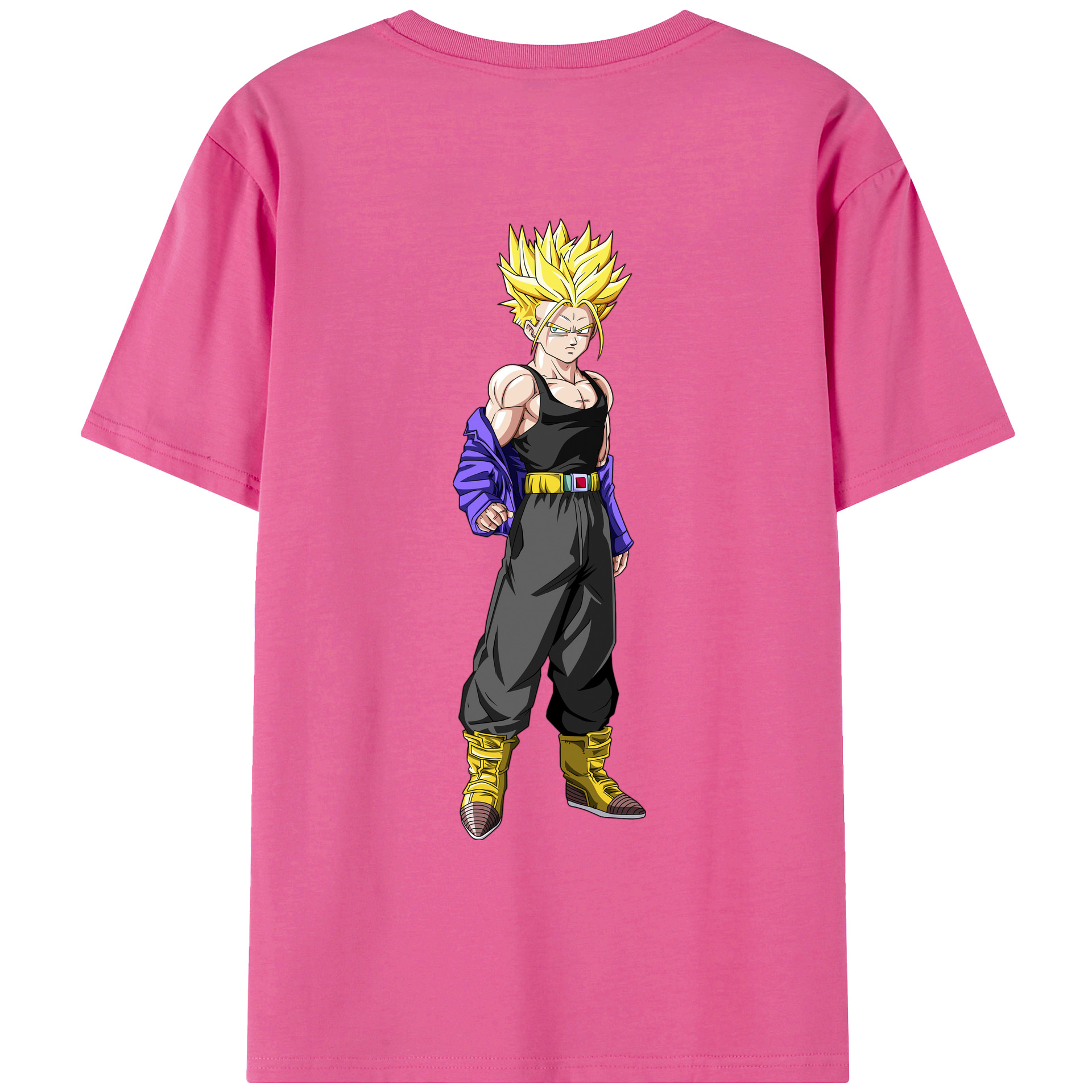 （画像用） ドラゴンボール トランクス（Torankusu）DRAGON BALL Trunks レディース半袖Tシャツ(バックプリント)
