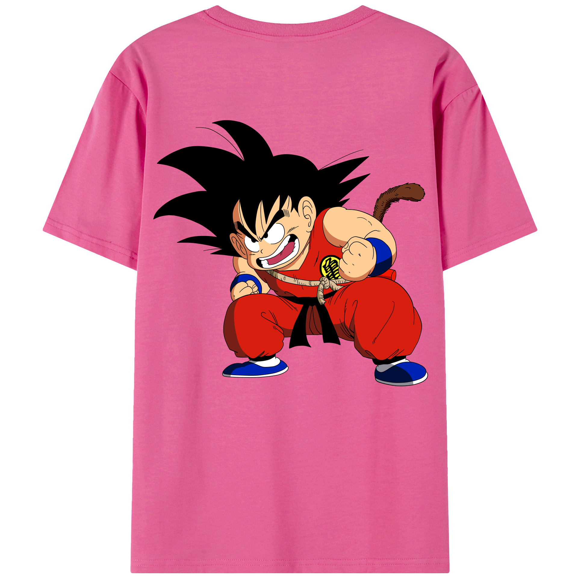 （画像用） ドラゴンボール 孫悟空（そん ごくう）Son Goku カカロット DRAGON BALL Kakarotto レディース半袖Tシャツ(バックプリント)