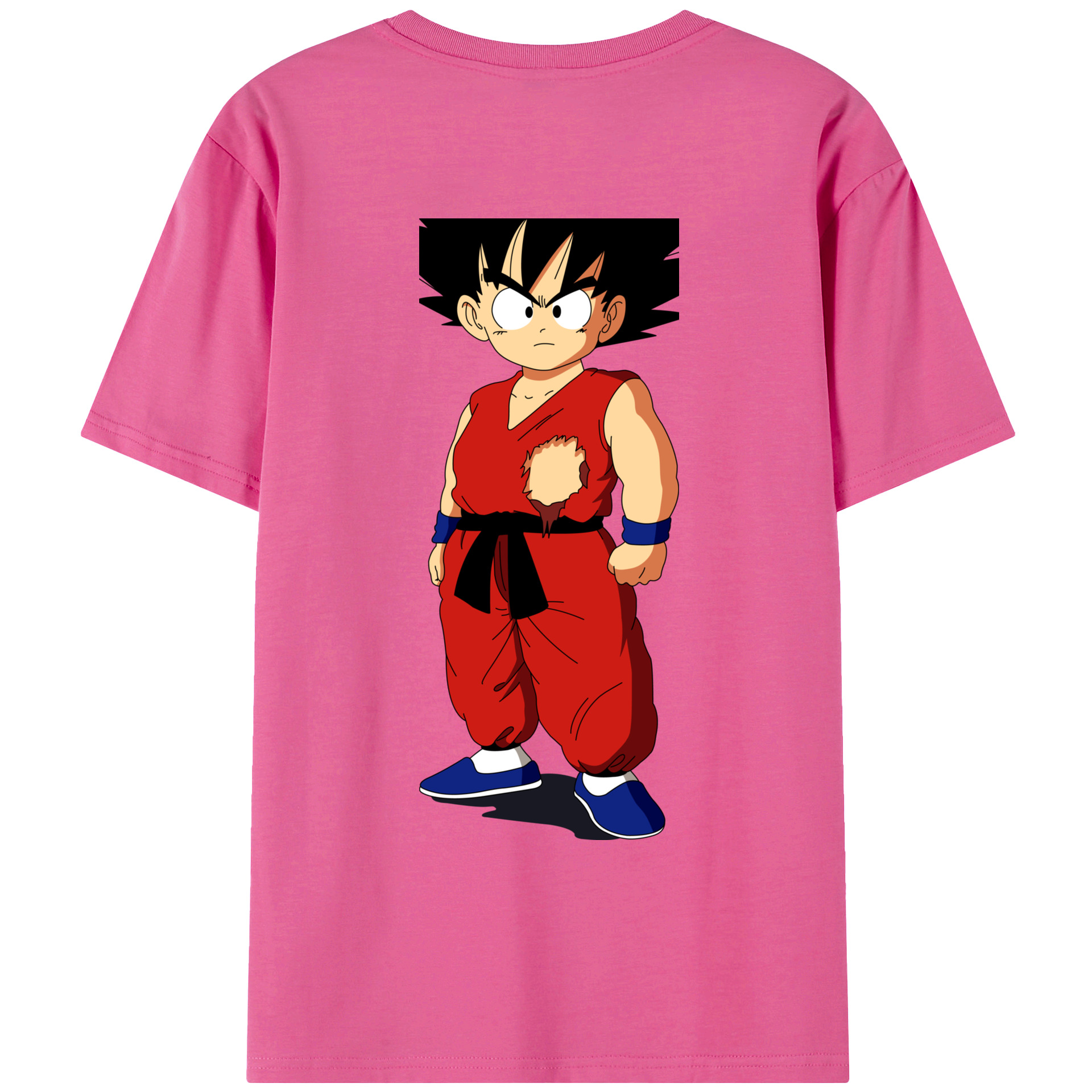 （画像用） ドラゴンボール 孫悟空（そん ごくう）Son Goku カカロット DRAGON BALL Kakarotto レディース半袖Tシャツ(バックプリント)