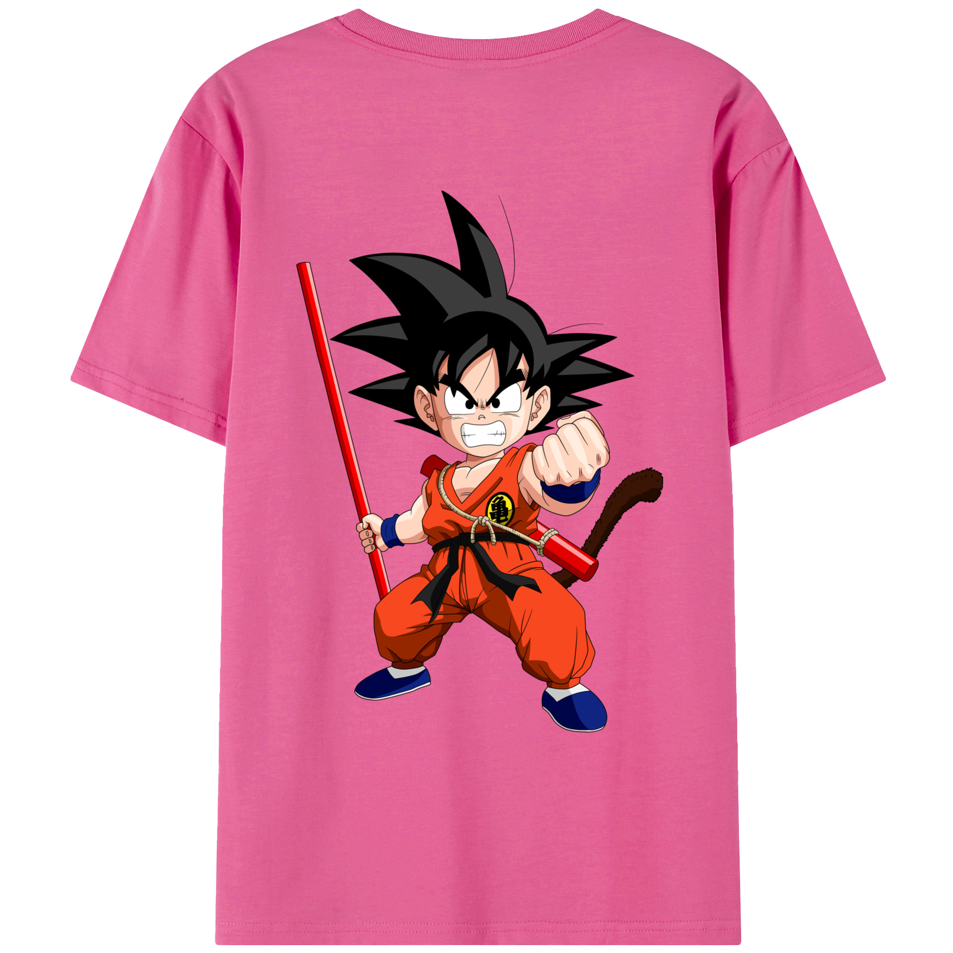 （画像用） ドラゴンボール 孫悟空（そん ごくう）Son Goku カカロット DRAGON BALL Kakarotto レディース半袖Tシャツ(バックプリント)