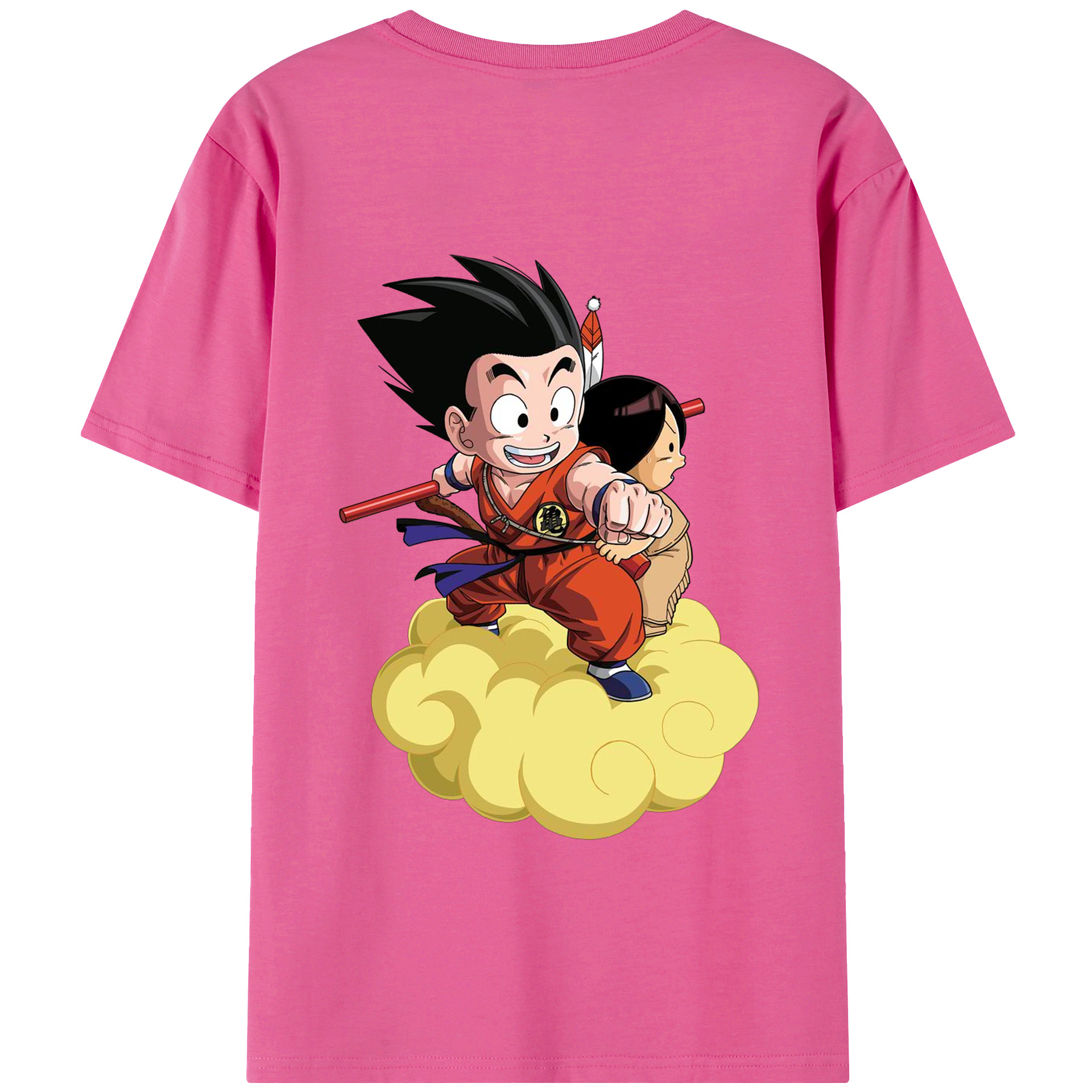 （画像用） ドラゴンボール 孫悟空（そん ごくう）Son Goku カカロット DRAGON BALL Kakarotto レディース半袖Tシャツ(バックプリント)