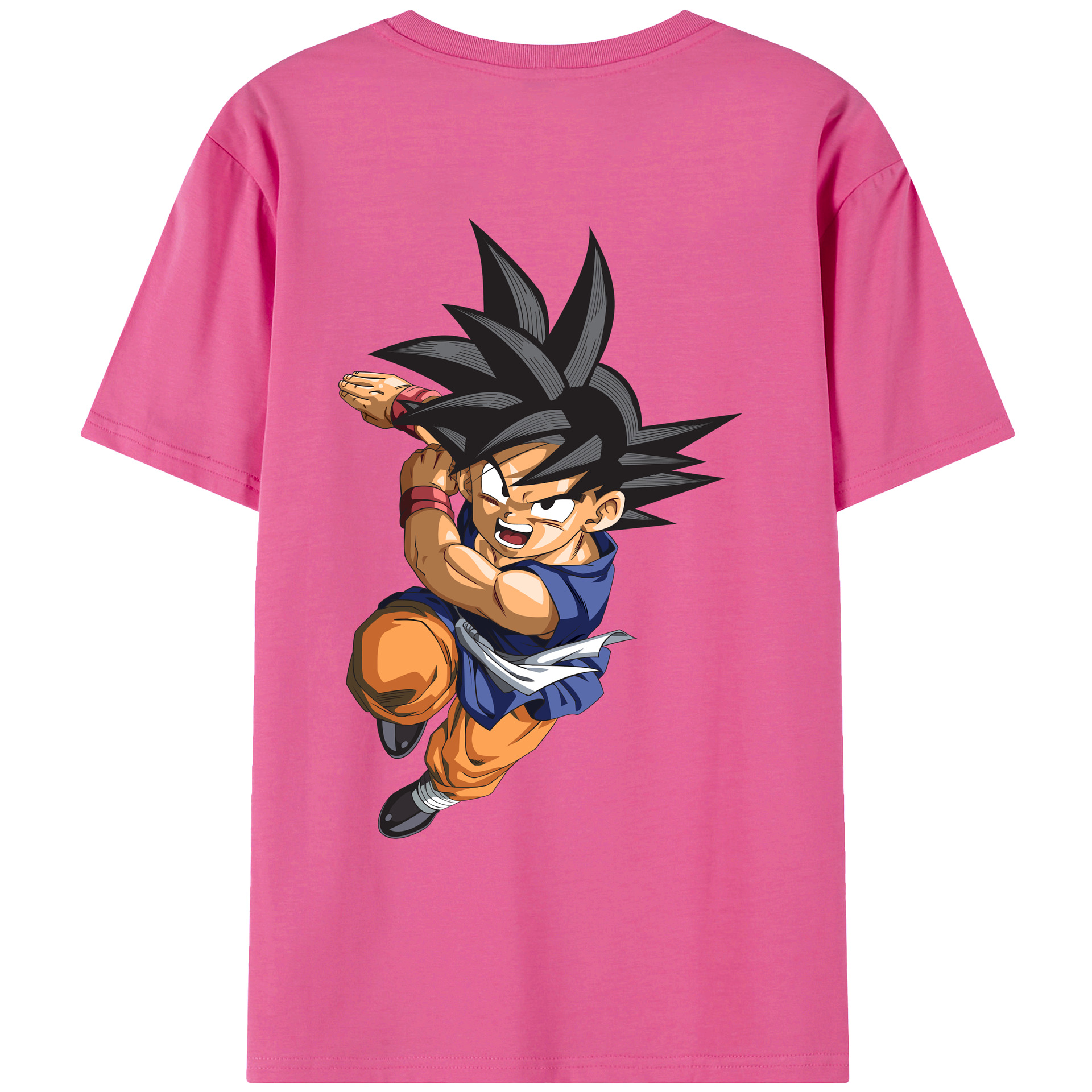 （画像用） ドラゴンボール 孫悟空（そん ごくう）Son Goku カカロット DRAGON BALL Kakarotto レディース半袖Tシャツ(バックプリント)