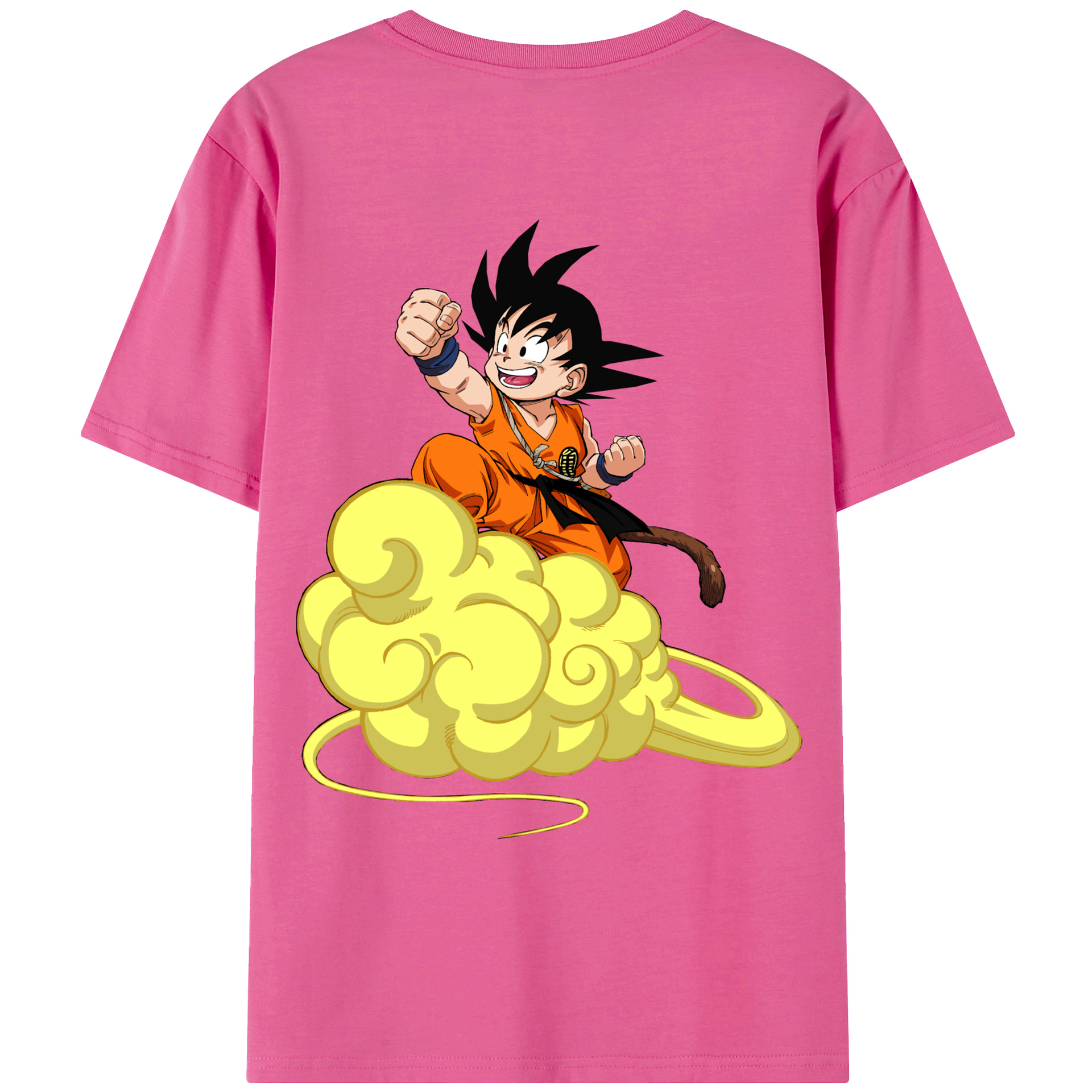 （画像用） ドラゴンボール 孫悟空（そん ごくう）Son Goku カカロット DRAGON BALL Kakarotto レディース半袖Tシャツ(バックプリント)