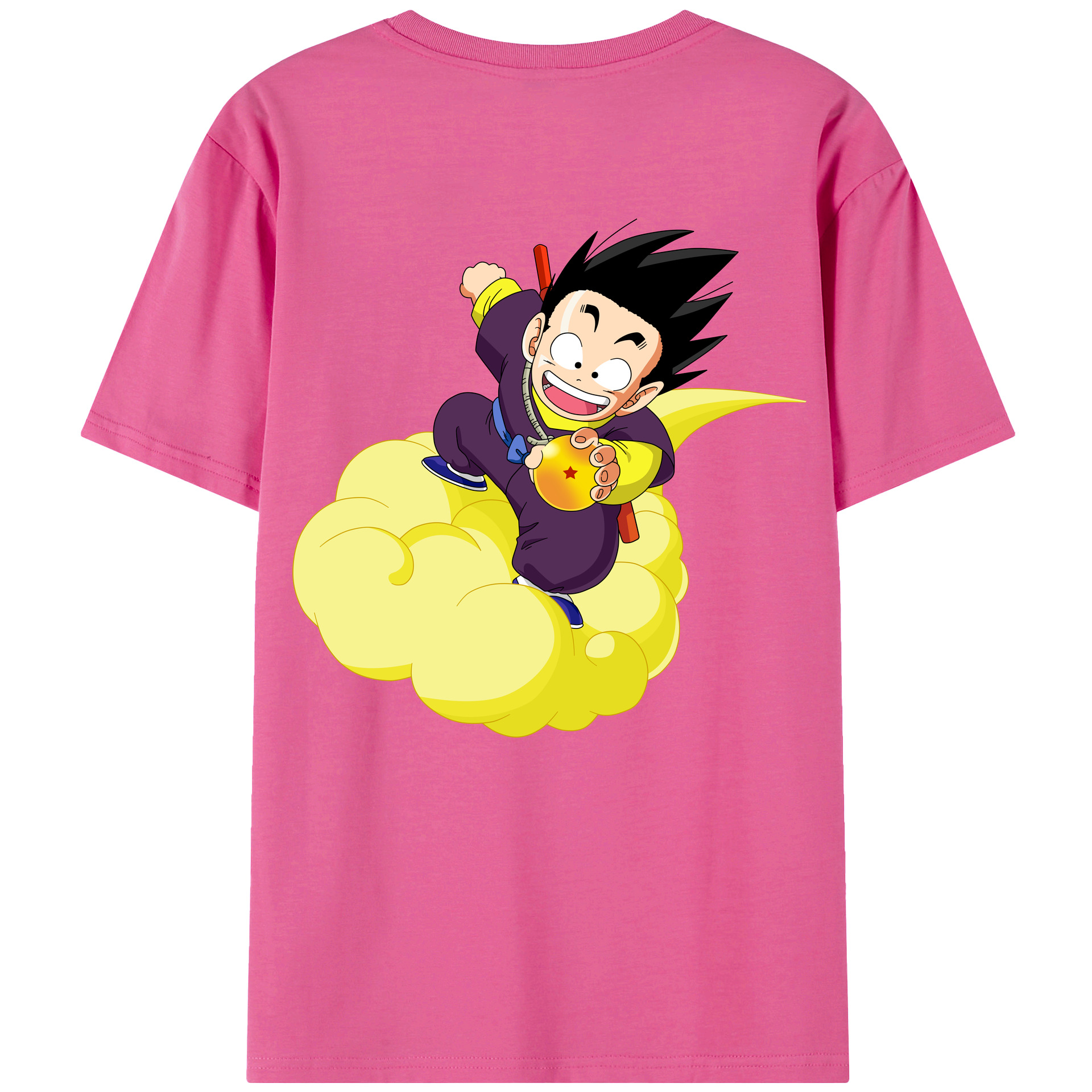 （画像用） ドラゴンボール 孫悟空（そん ごくう）Son Goku カカロット DRAGON BALL Kakarotto レディース半袖Tシャツ(バックプリント)