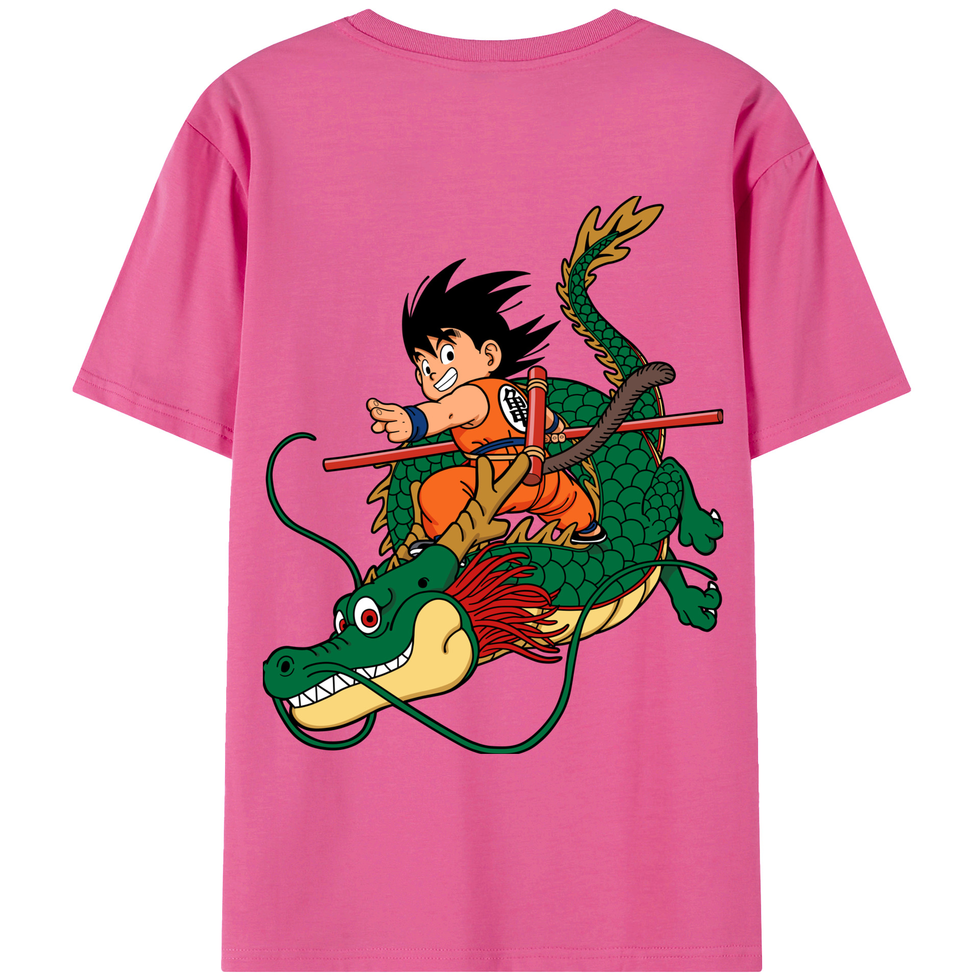 （画像用） ドラゴンボール 孫悟空（そん ごくう）Son Goku カカロット DRAGON BALL Kakarotto レディース半袖Tシャツ(バックプリント)