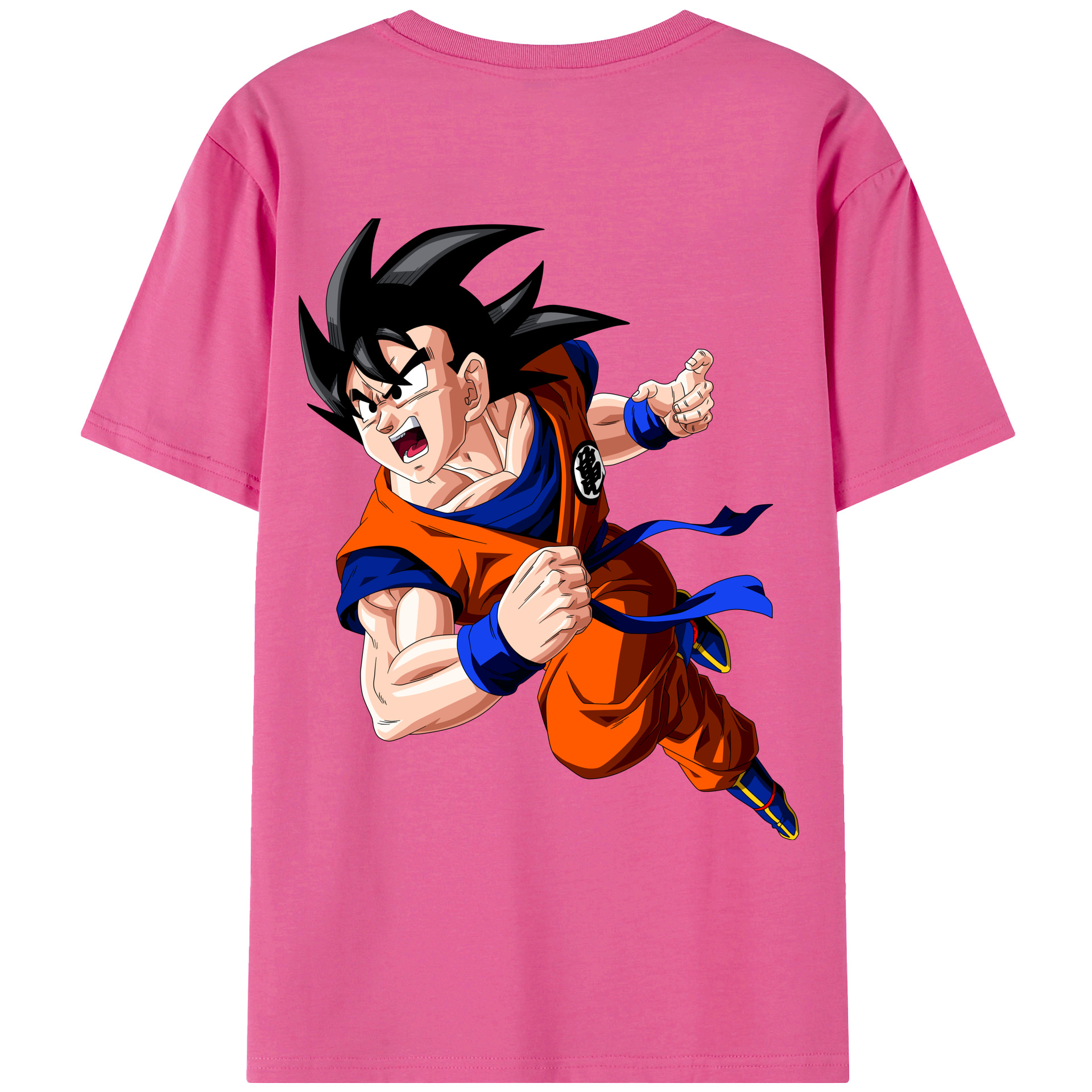 （画像用） ドラゴンボール 孫悟空（そん ごくう）Son Goku カカロット DRAGON BALL Kakarotto レディース半袖Tシャツ(バックプリント)
