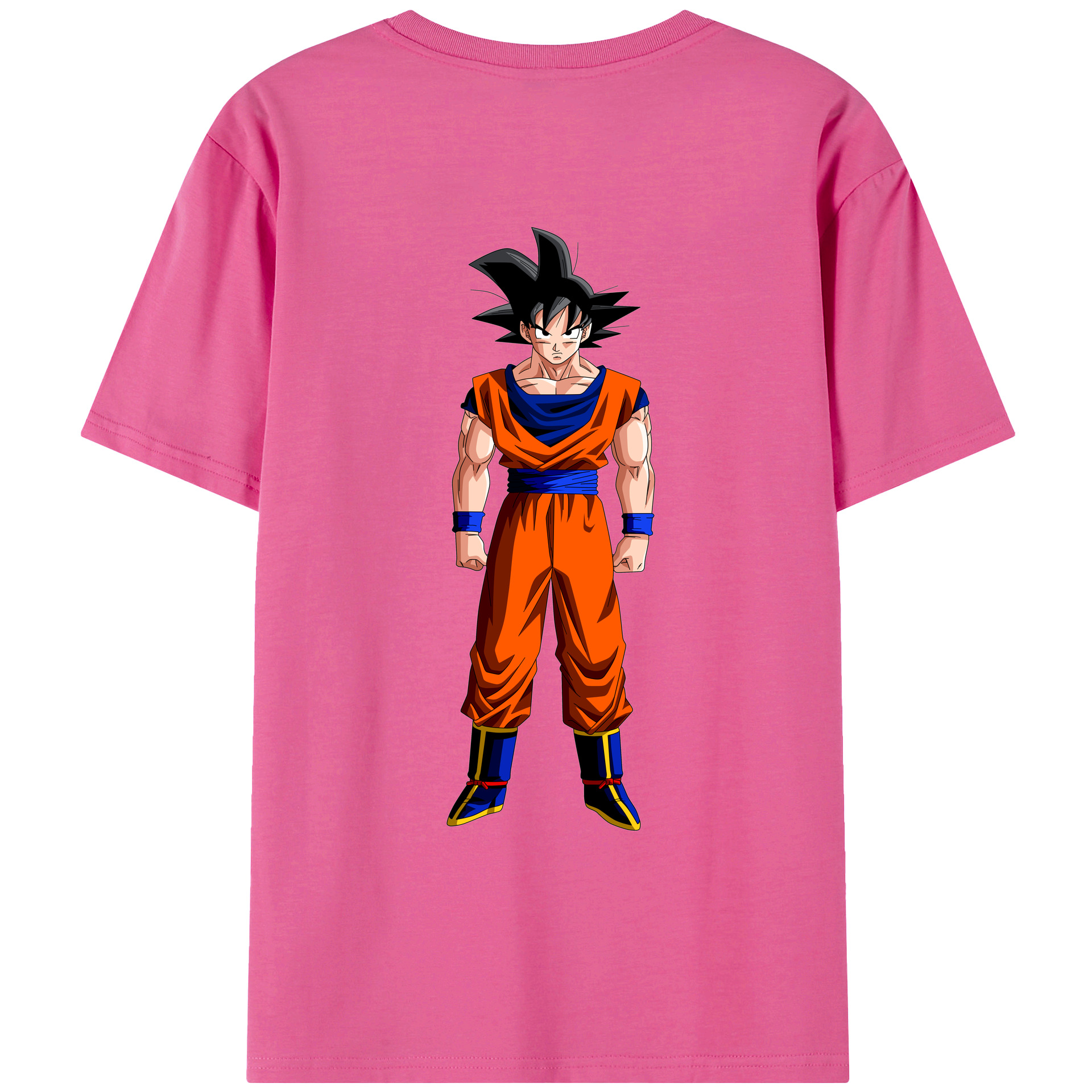 （画像用） ドラゴンボール 孫悟空（そん ごくう）Son Goku カカロット DRAGON BALL Kakarotto レディース半袖Tシャツ(バックプリント)