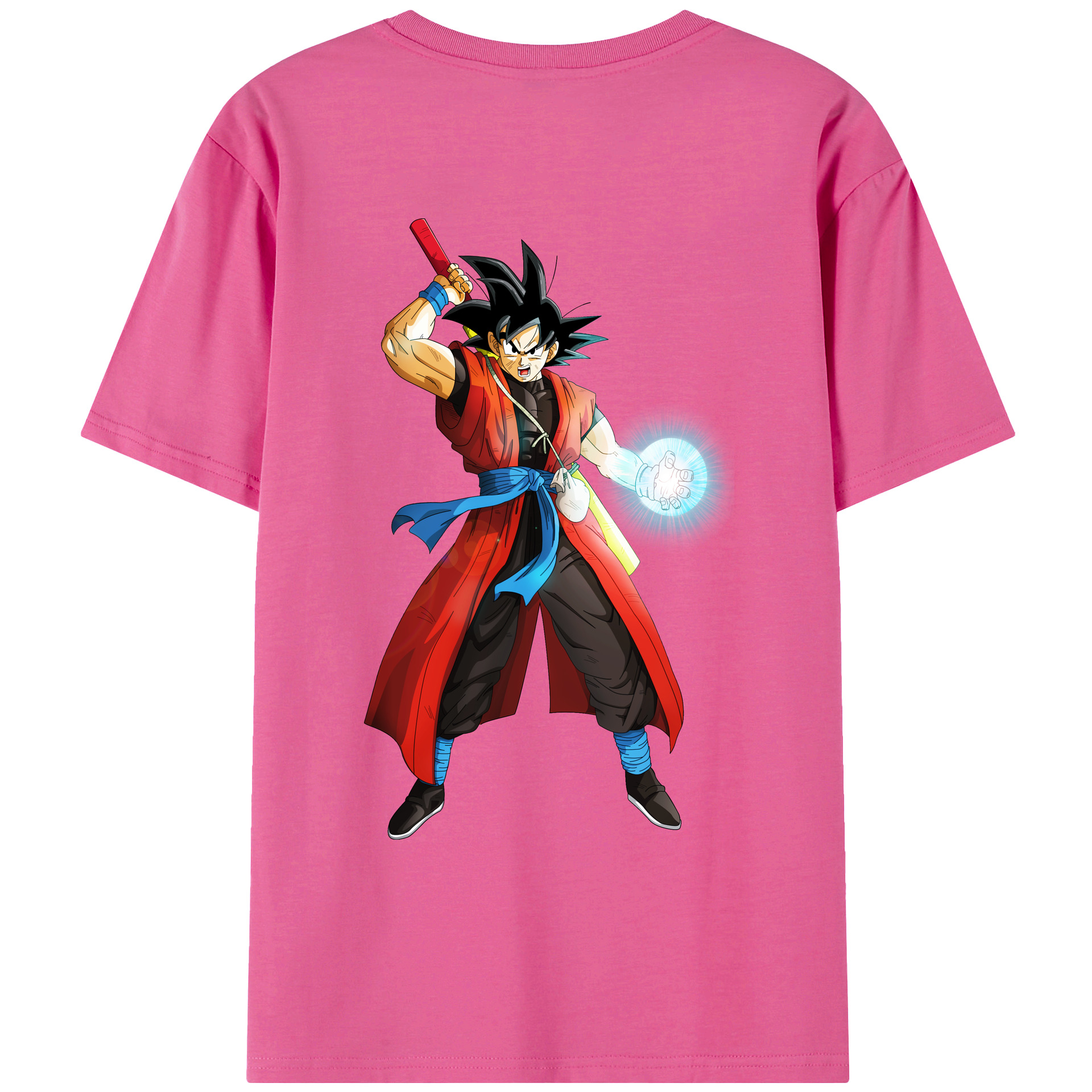 （画像用） ドラゴンボール 孫悟空（そん ごくう）Son Goku カカロット DRAGON BALL Kakarotto レディース半袖Tシャツ(バックプリント)