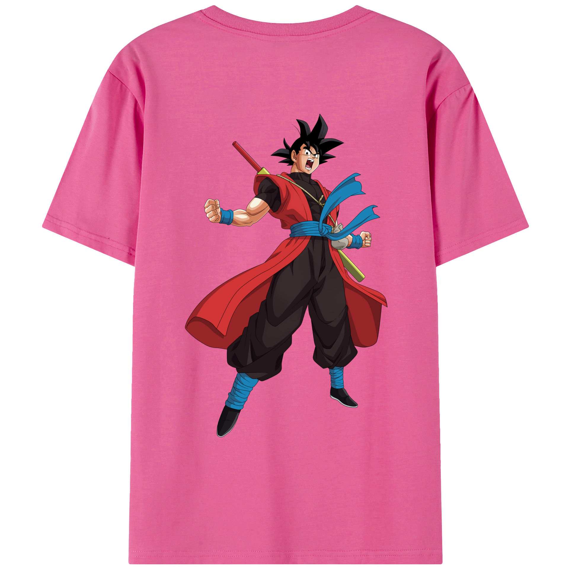 （画像用） ドラゴンボール 孫悟空（そん ごくう）Son Goku カカロット DRAGON BALL Kakarotto レディース半袖Tシャツ(バックプリント)