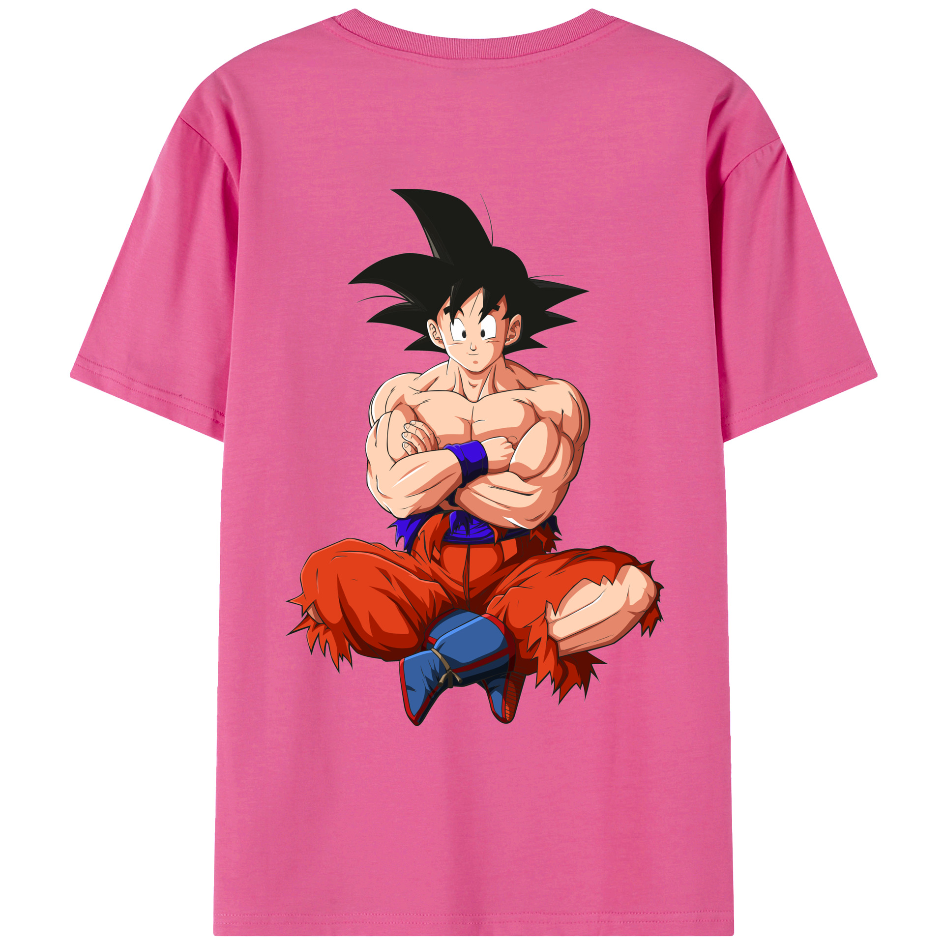 （画像用） ドラゴンボール 孫悟空（そん ごくう）Son Goku カカロット DRAGON BALL Kakarotto レディース半袖Tシャツ(バックプリント)
