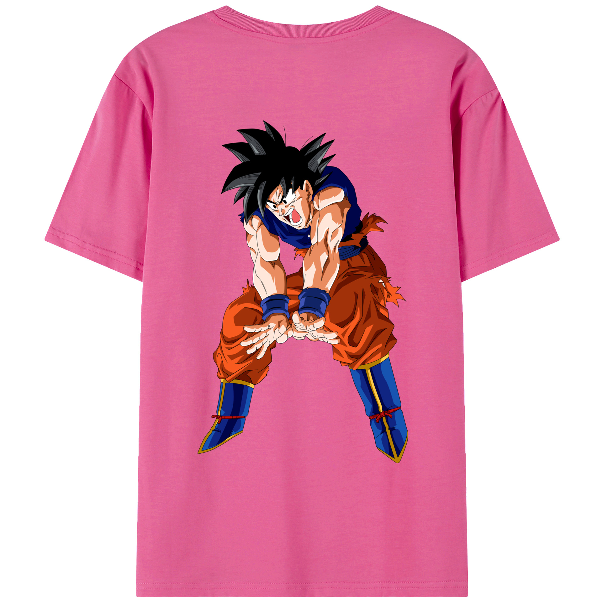 （画像用） ドラゴンボール 孫悟空（そん ごくう）Son Goku カカロット DRAGON BALL Kakarotto レディース半袖Tシャツ(バックプリント)