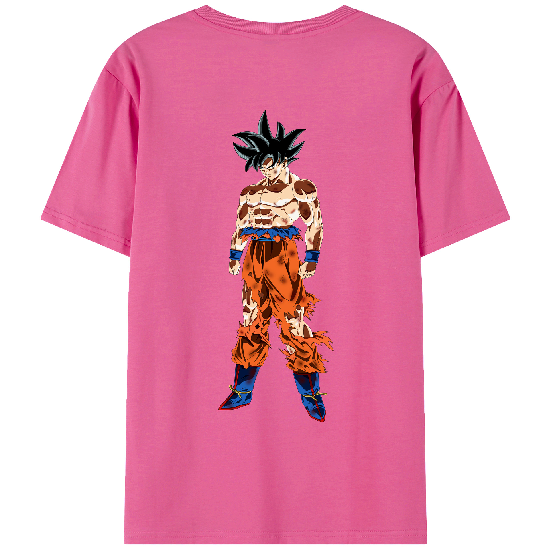 （画像用） ドラゴンボール 孫悟空（そん ごくう）Son Goku カカロット DRAGON BALL Kakarotto レディース半袖Tシャツ(バックプリント)