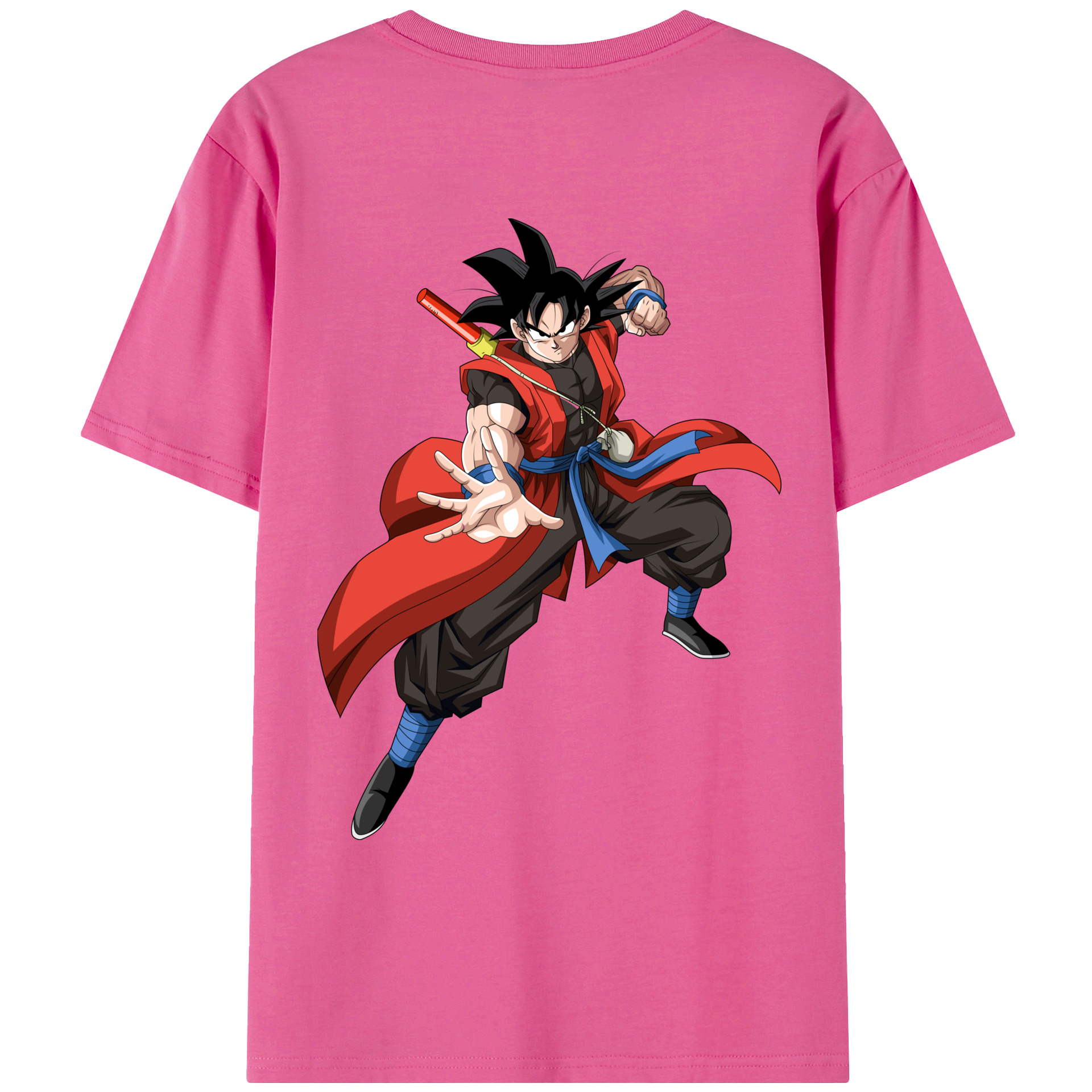 （画像用） ドラゴンボール 孫悟空（そん ごくう）Son Goku カカロット DRAGON BALL Kakarotto レディース半袖Tシャツ(バックプリント)
