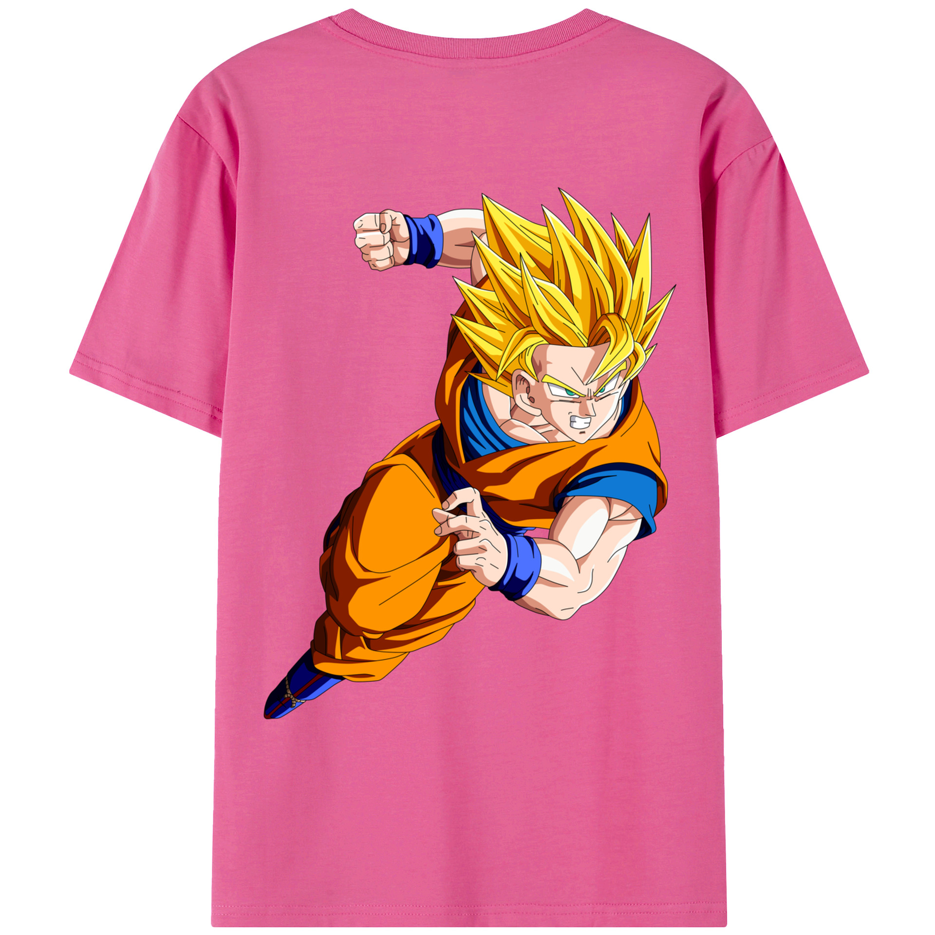 （画像用） ドラゴンボール 孫悟空（そん ごくう）Son Goku カカロット DRAGON BALL Kakarotto レディース半袖Tシャツ(バックプリント)