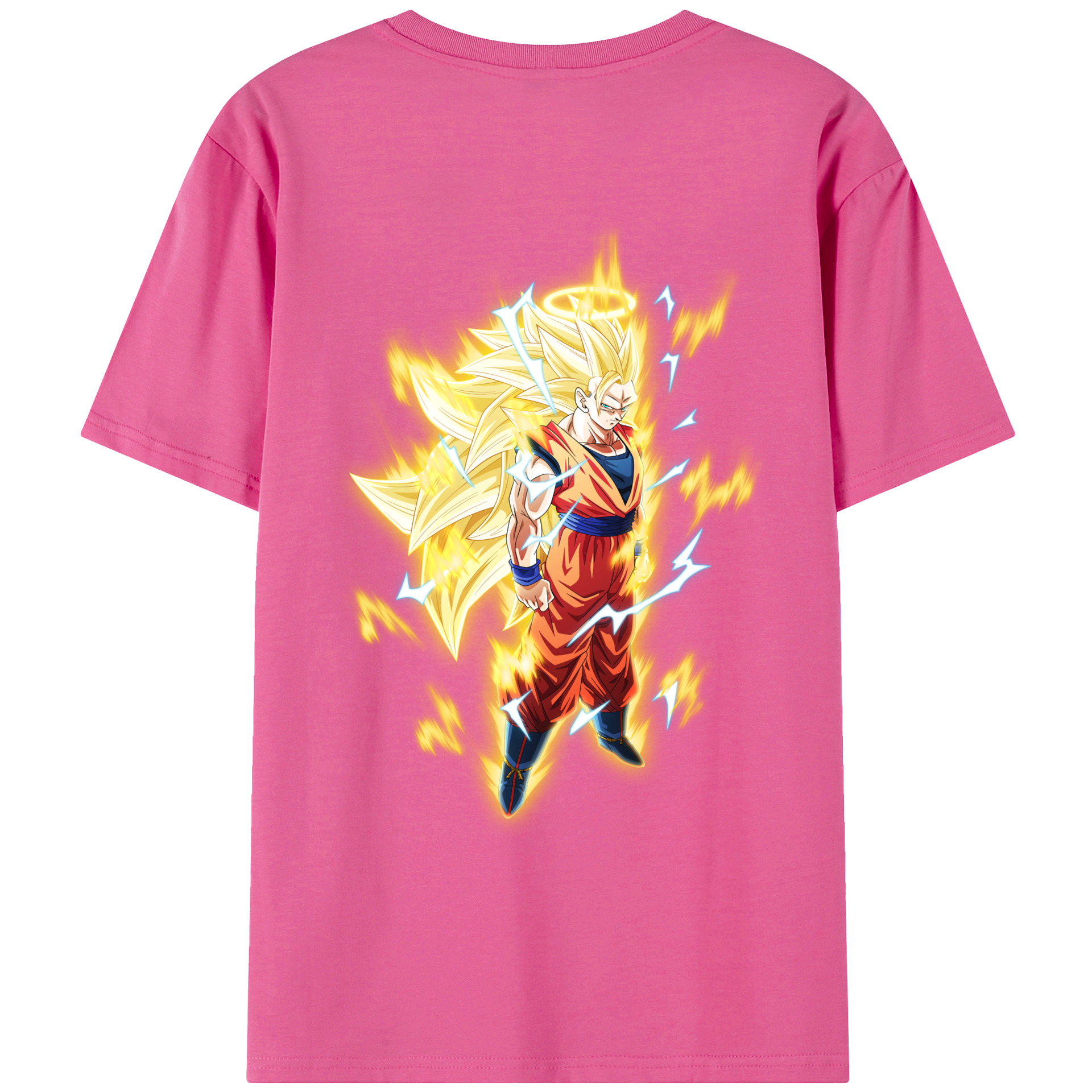 （画像用） ドラゴンボール 孫悟空（そん ごくう）Son Goku カカロット DRAGON BALL Kakarotto レディース半袖Tシャツ(バックプリント)