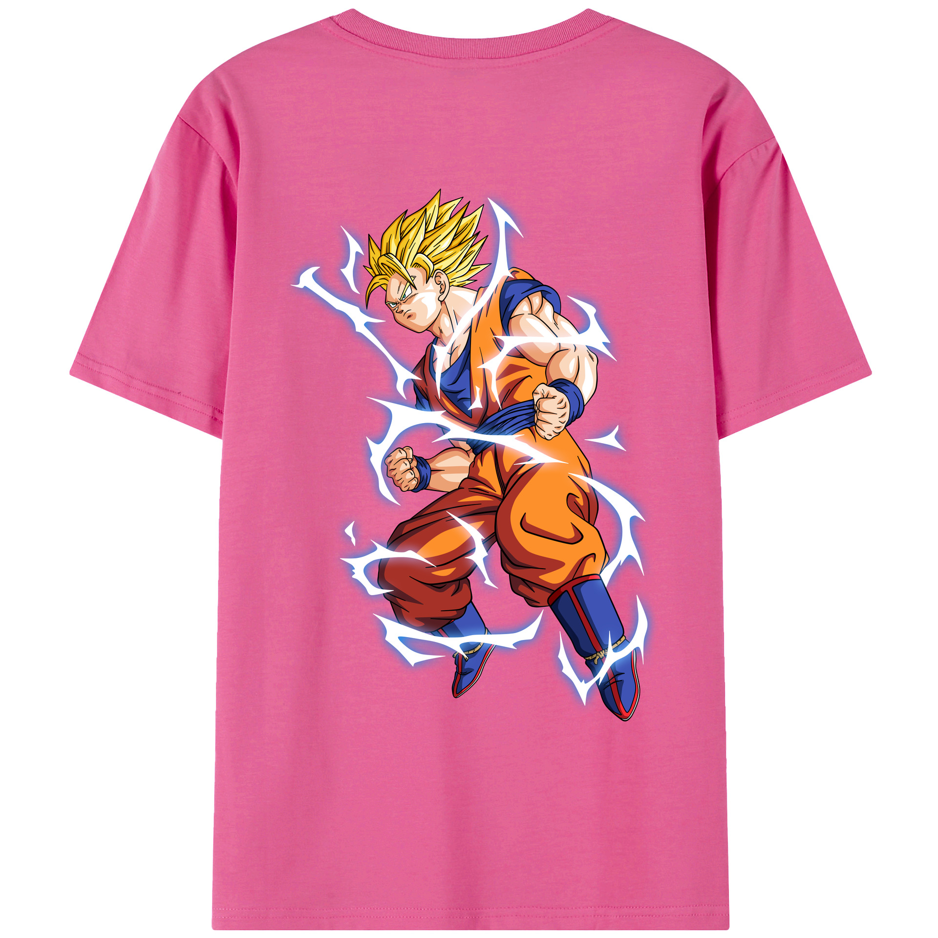 （画像用） ドラゴンボール 孫悟空（そん ごくう）Son Goku カカロット DRAGON BALL Kakarotto レディース半袖Tシャツ(バックプリント)