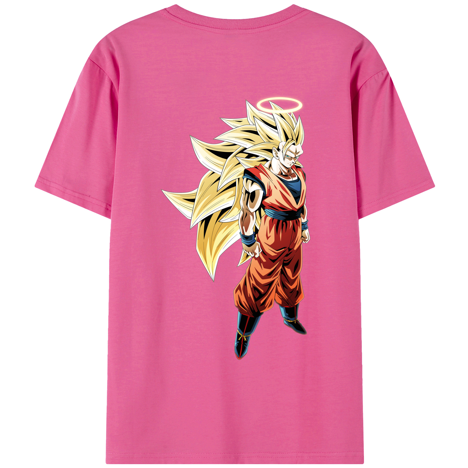 （画像用） ドラゴンボール 孫悟空（そん ごくう）Son Goku カカロット DRAGON BALL Kakarotto レディース半袖Tシャツ(バックプリント)