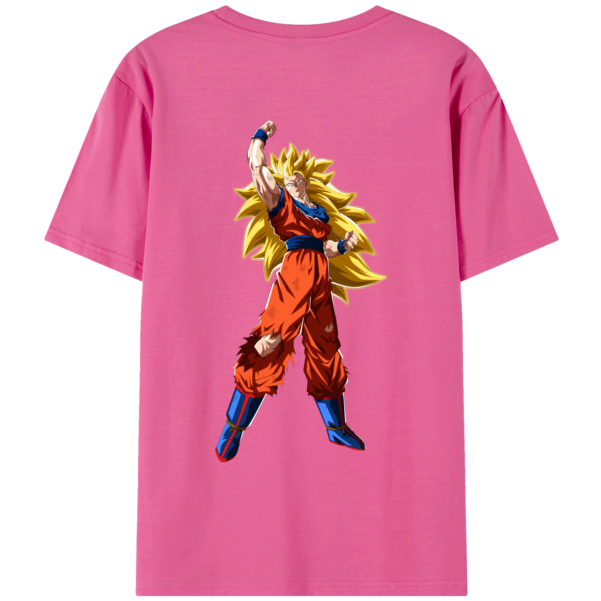 （画像用） ドラゴンボール 孫悟空（そん ごくう）Son Goku カカロット DRAGON BALL Kakarotto レディース半袖Tシャツ(バックプリント)