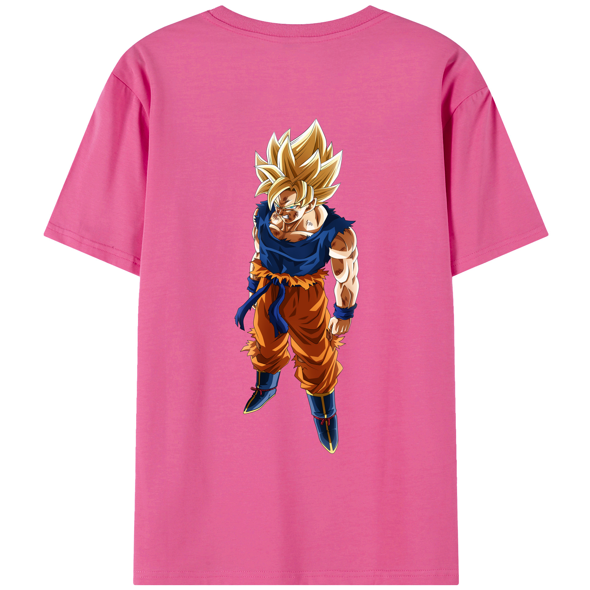 （画像用） ドラゴンボール 孫悟空（そん ごくう）Son Goku カカロット DRAGON BALL Kakarotto レディース半袖Tシャツ(バックプリント)