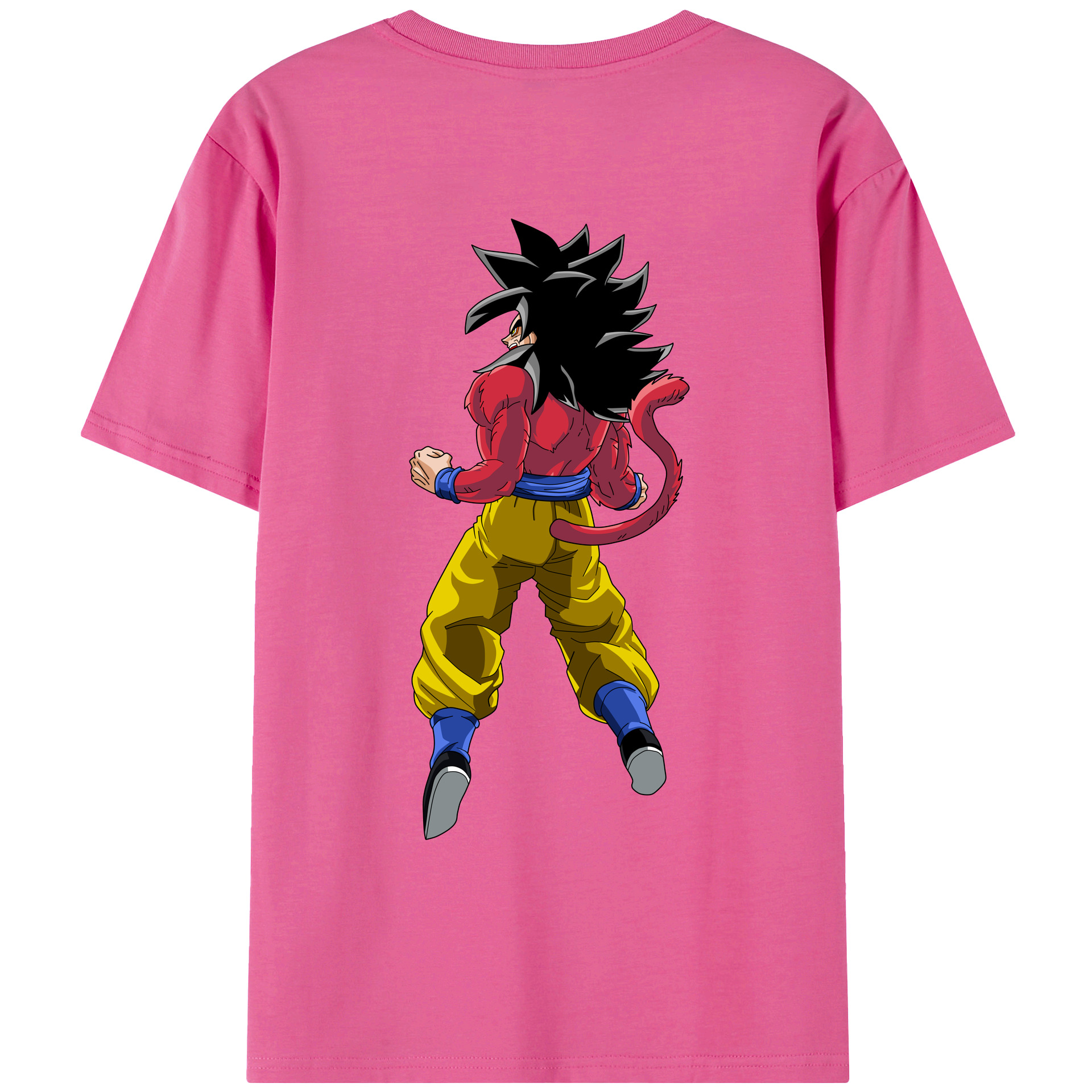 （画像用） ドラゴンボール 孫悟空（そん ごくう）Son Goku カカロット DRAGON BALL Kakarotto レディース半袖Tシャツ(バックプリント)