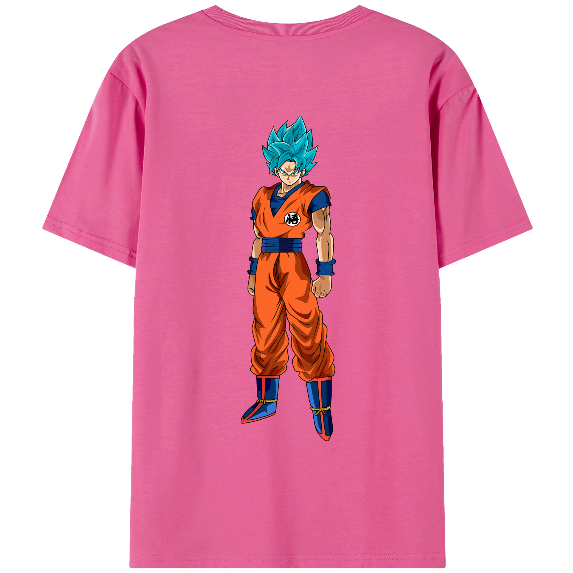 （画像用） ドラゴンボール 孫悟空（そん ごくう）Son Goku カカロット DRAGON BALL Kakarotto レディース半袖Tシャツ(バックプリント)