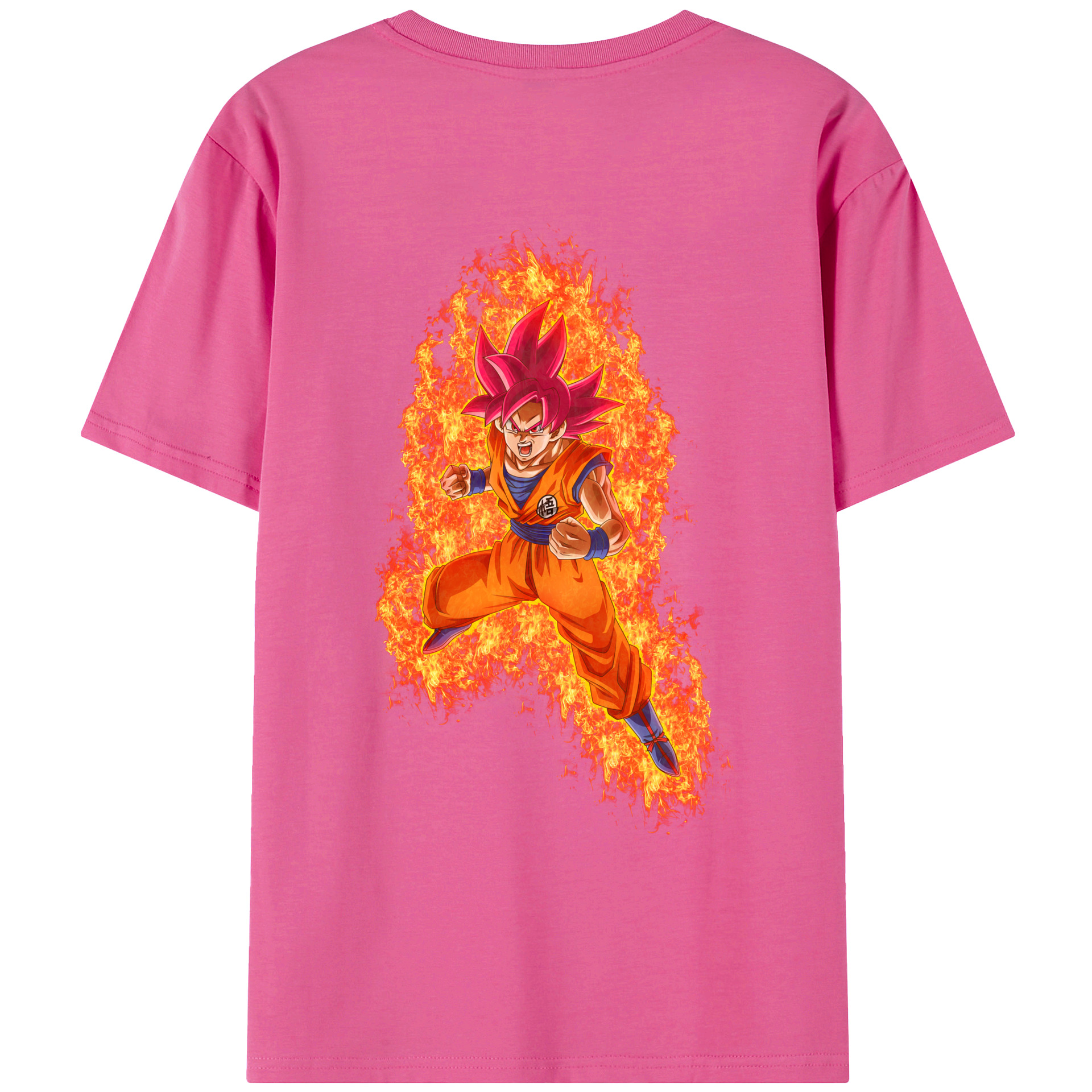 （画像用） ドラゴンボール 孫悟空（そん ごくう）Son Goku カカロット DRAGON BALL Kakarotto レディース半袖Tシャツ(バックプリント)