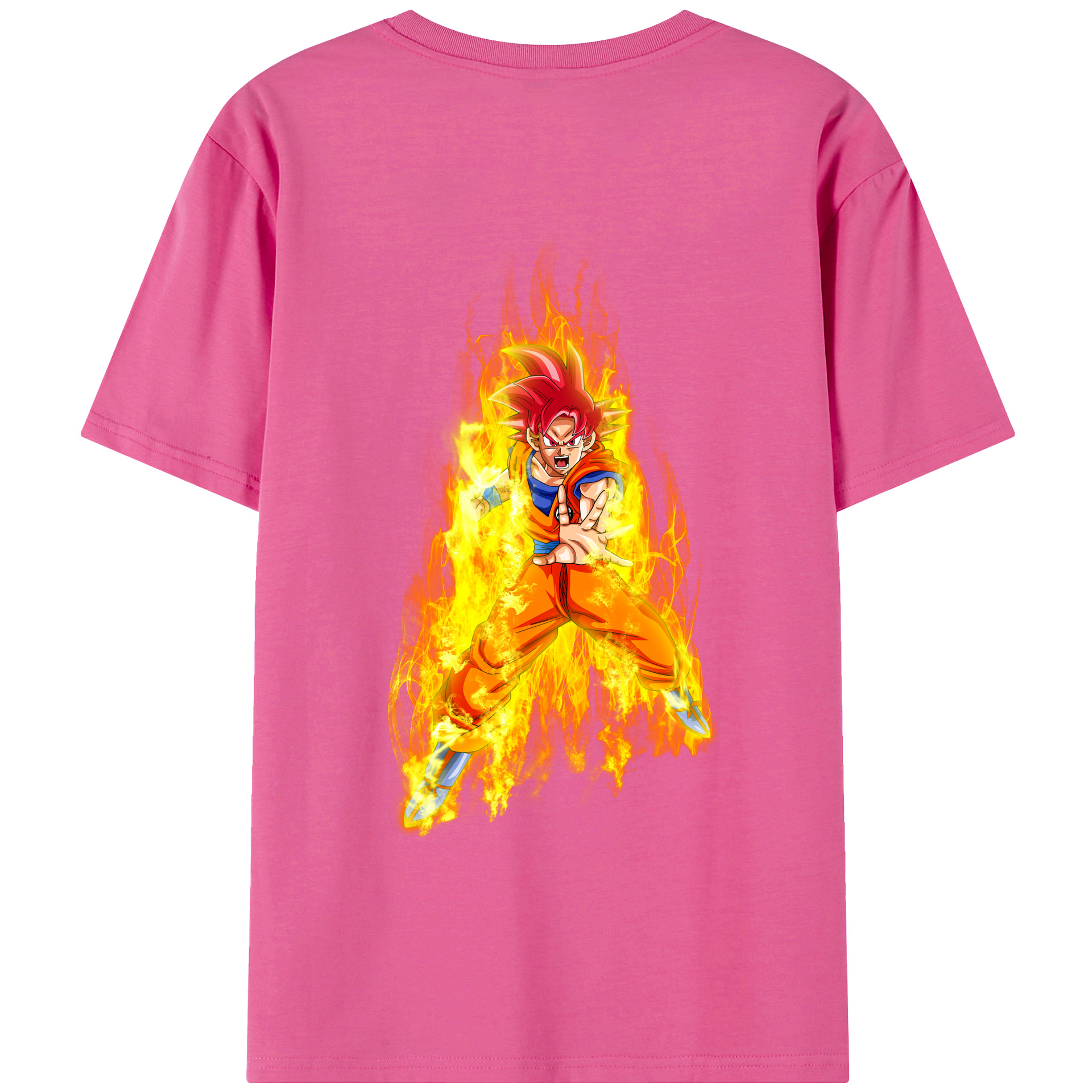 （画像用） ドラゴンボール 孫悟空（そん ごくう）Son Goku カカロット DRAGON BALL Kakarotto レディース半袖Tシャツ(バックプリント)