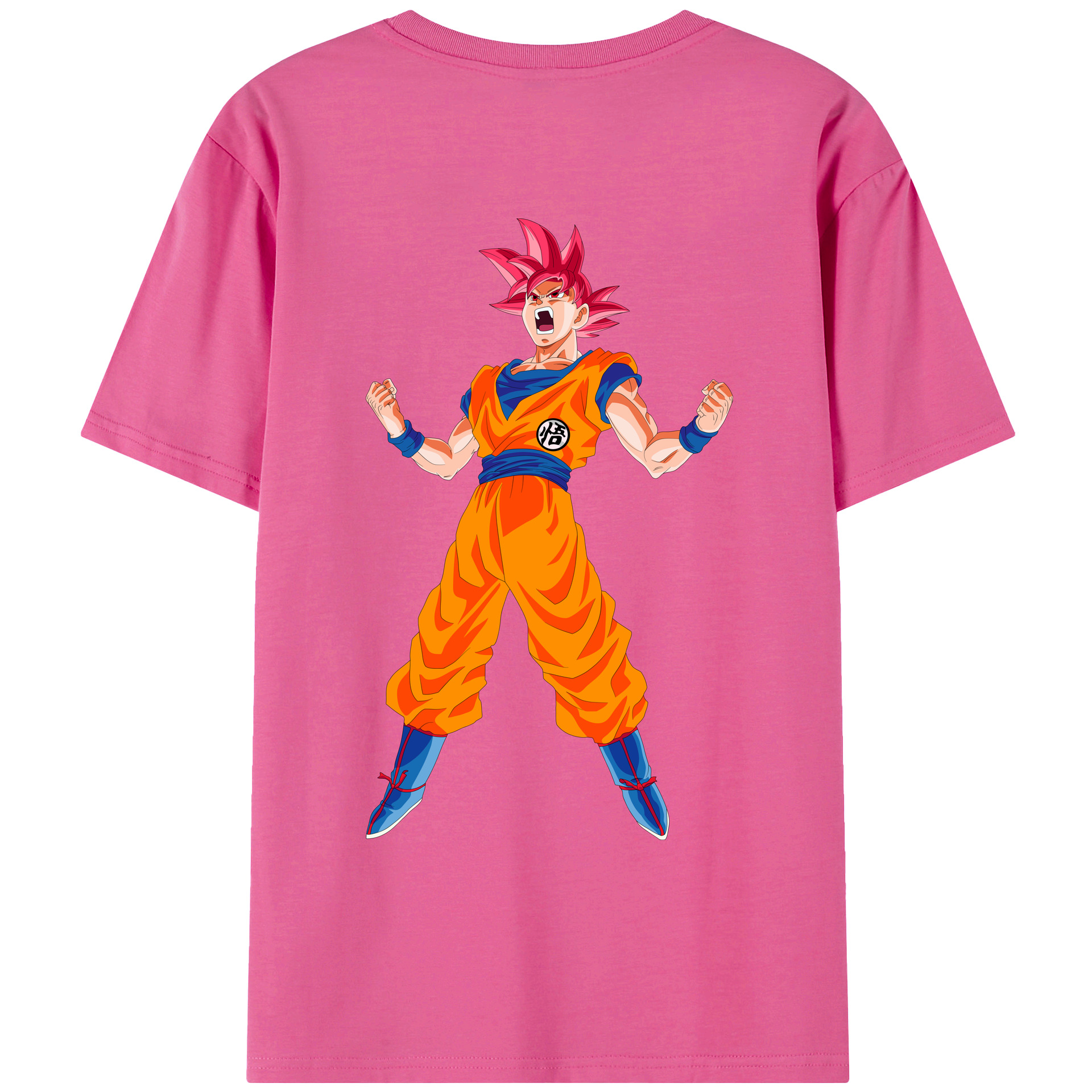 （画像用） ドラゴンボール 孫悟空（そん ごくう）Son Goku カカロット DRAGON BALL Kakarotto レディース半袖Tシャツ(バックプリント)