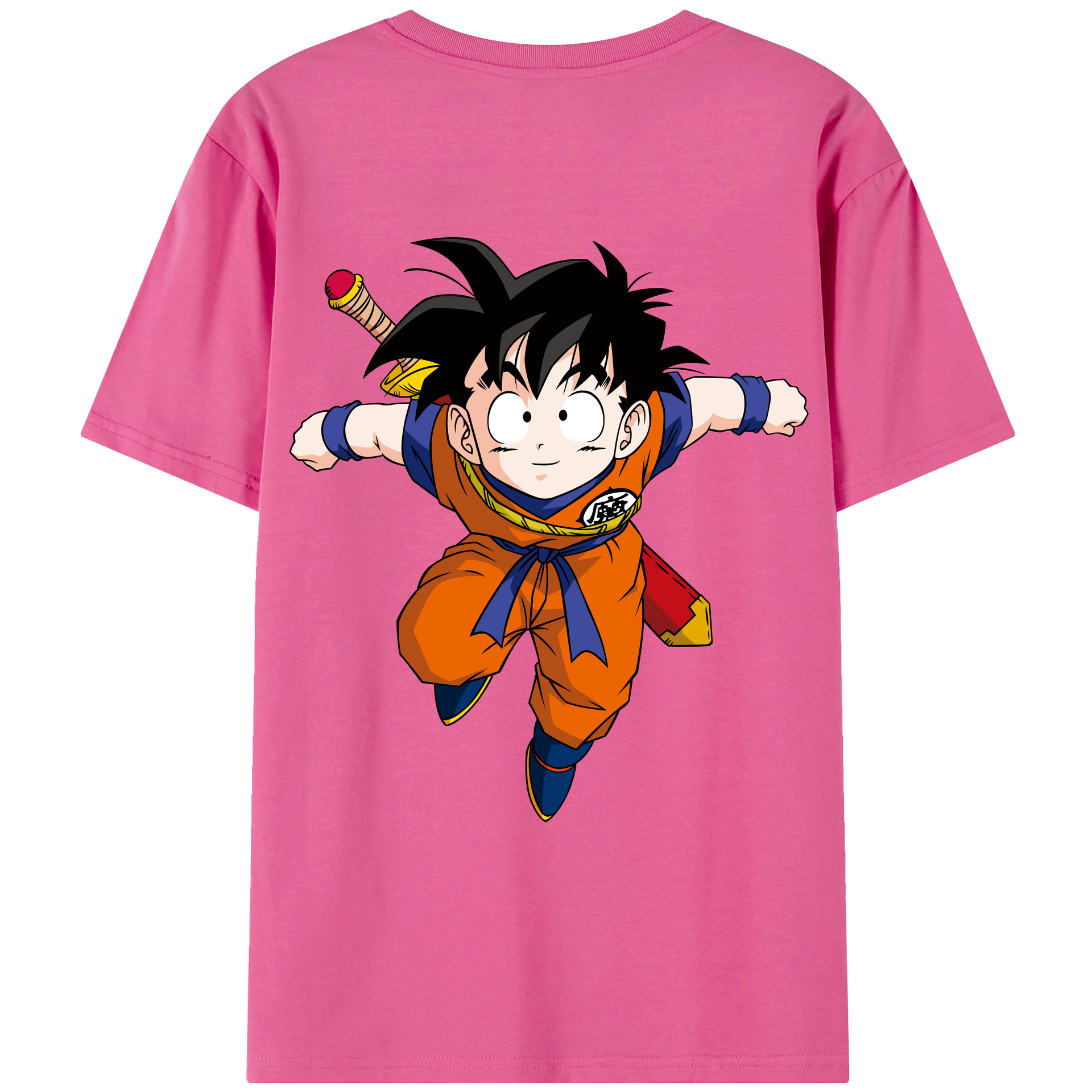 （画像用） ドラゴンボール 孫悟空（そん ごくう）Son Goku カカロット DRAGON BALL Kakarotto レディース半袖Tシャツ(バックプリント)
