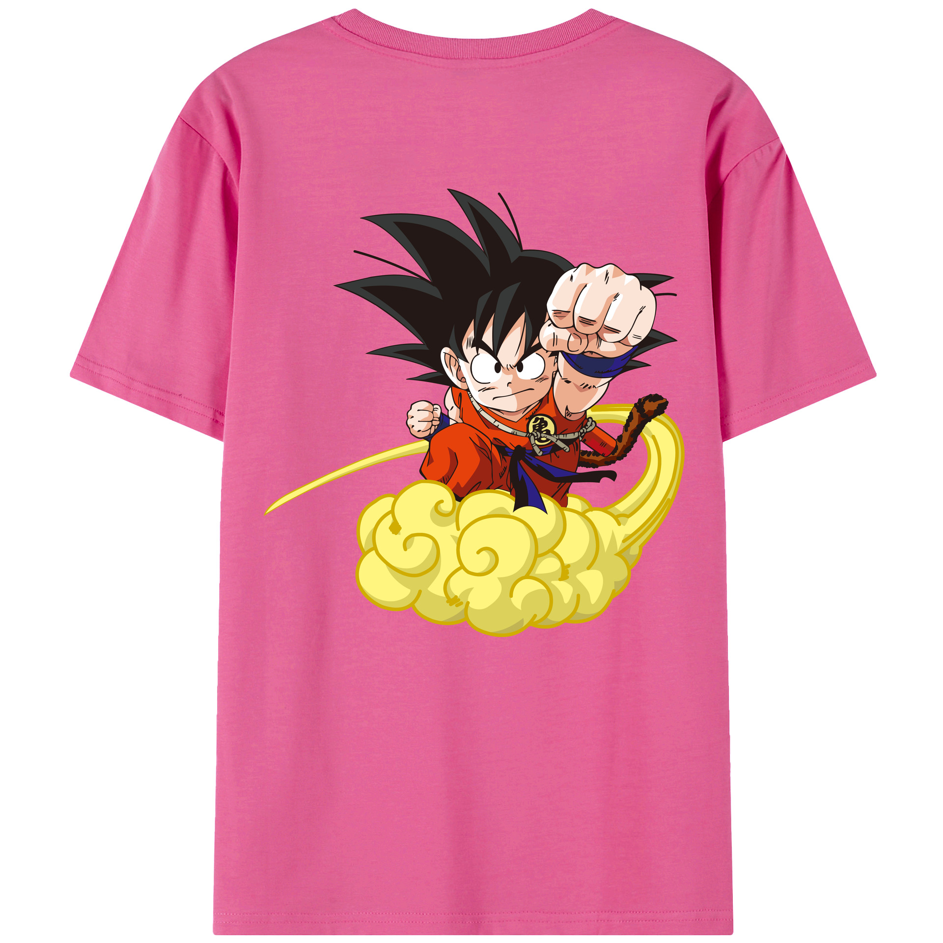 （画像用） ドラゴンボール 孫悟空（そん ごくう）Son Goku カカロット DRAGON BALL Kakarotto レディース半袖Tシャツ(バックプリント)