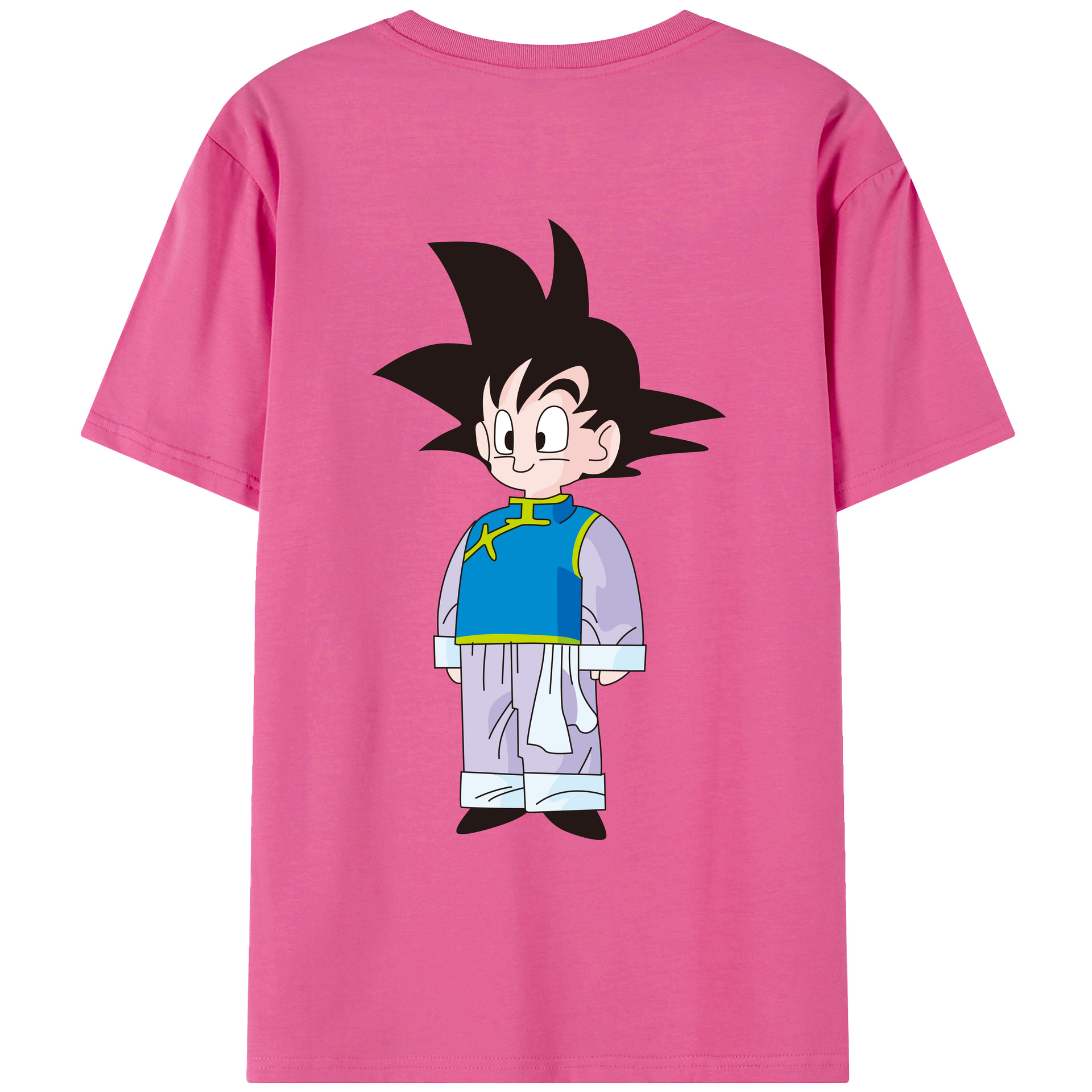 （画像用） ドラゴンボール 孫悟空（そん ごくう）Son Goku カカロット DRAGON BALL Kakarotto レディース半袖Tシャツ(バックプリント)