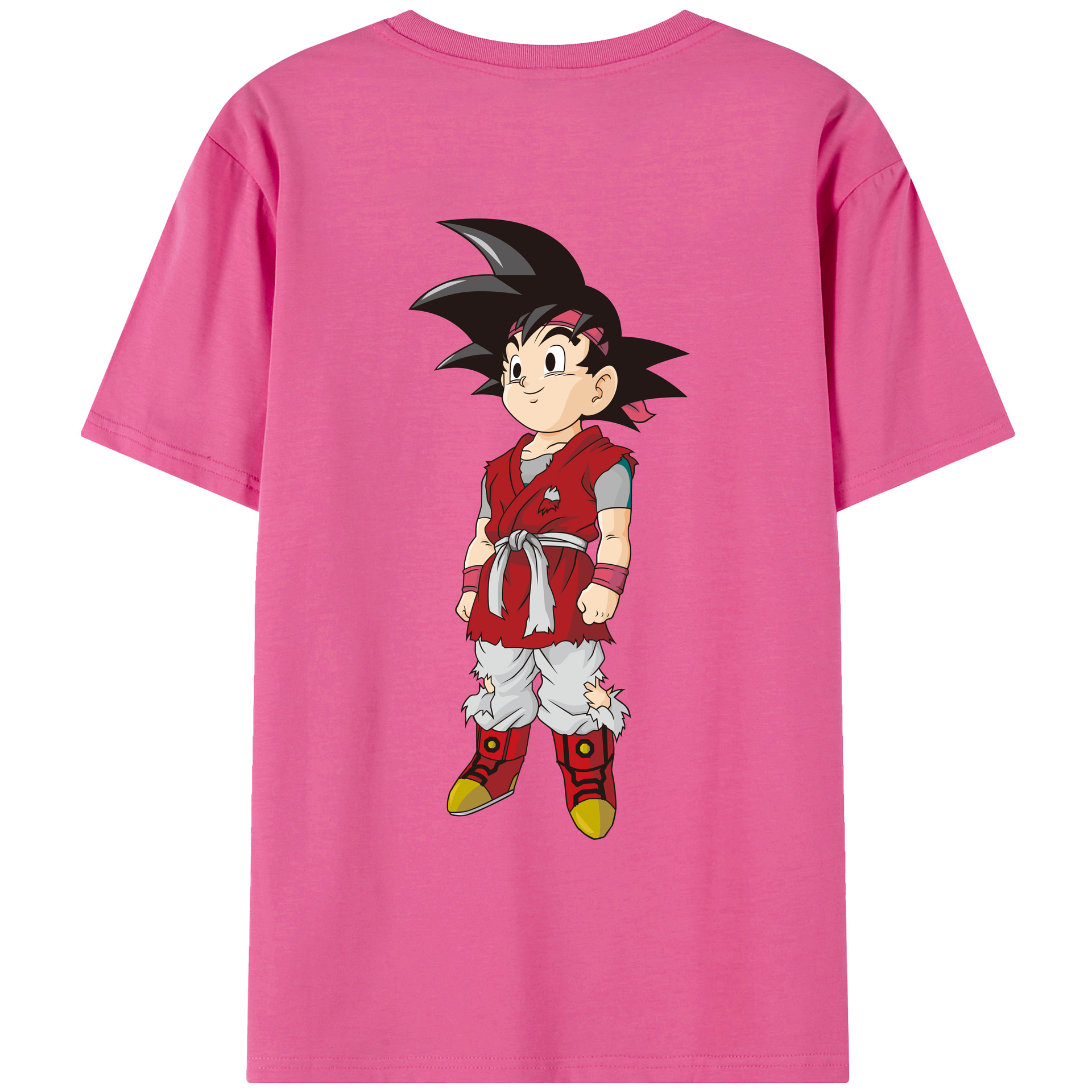 （画像用） ドラゴンボール 孫悟空（そん ごくう）Son Goku カカロット DRAGON BALL Kakarotto レディース半袖Tシャツ(バックプリント)