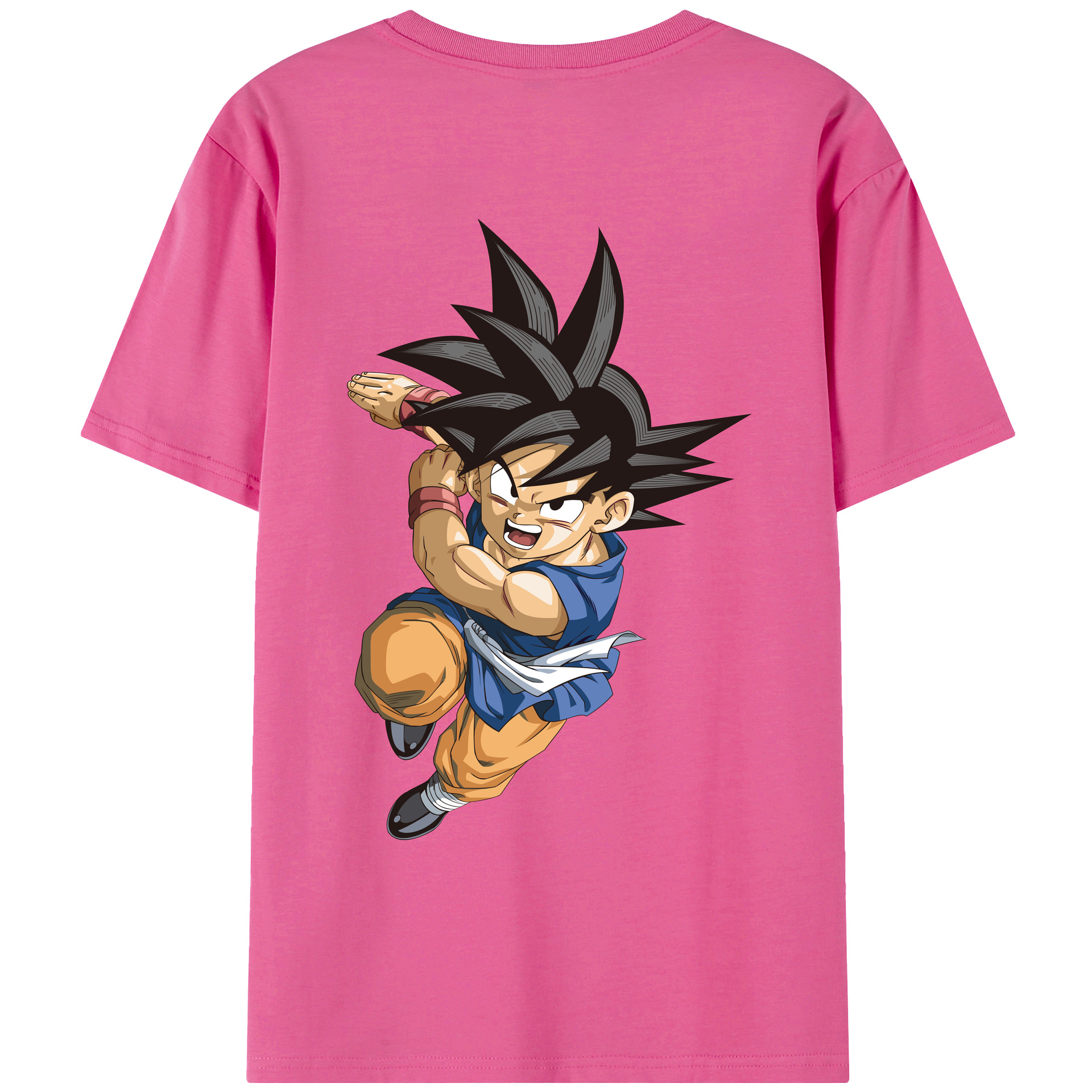 （画像用） ドラゴンボール 孫悟空（そん ごくう）Son Goku カカロット DRAGON BALL Kakarotto レディース半袖Tシャツ(バックプリント)