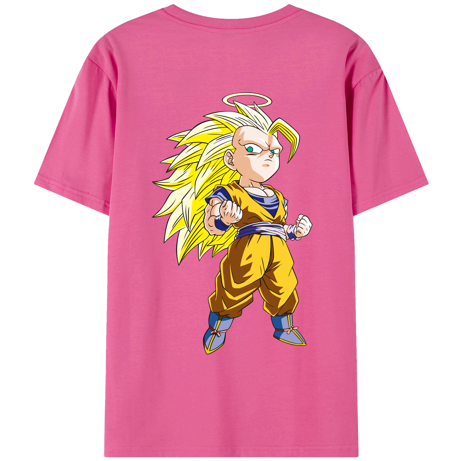 （画像用） ドラゴンボール 孫悟空（そん ごくう）Son Goku カカロット DRAGON BALL Kakarotto レディース半袖Tシャツ(バックプリント)
