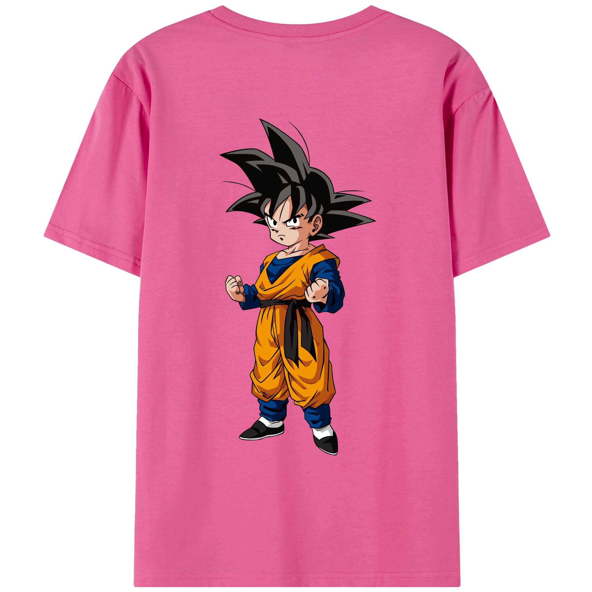 （画像用） ドラゴンボール 孫悟空（そん ごくう）Son Goku カカロット DRAGON BALL Kakarotto レディース半袖Tシャツ(バックプリント)