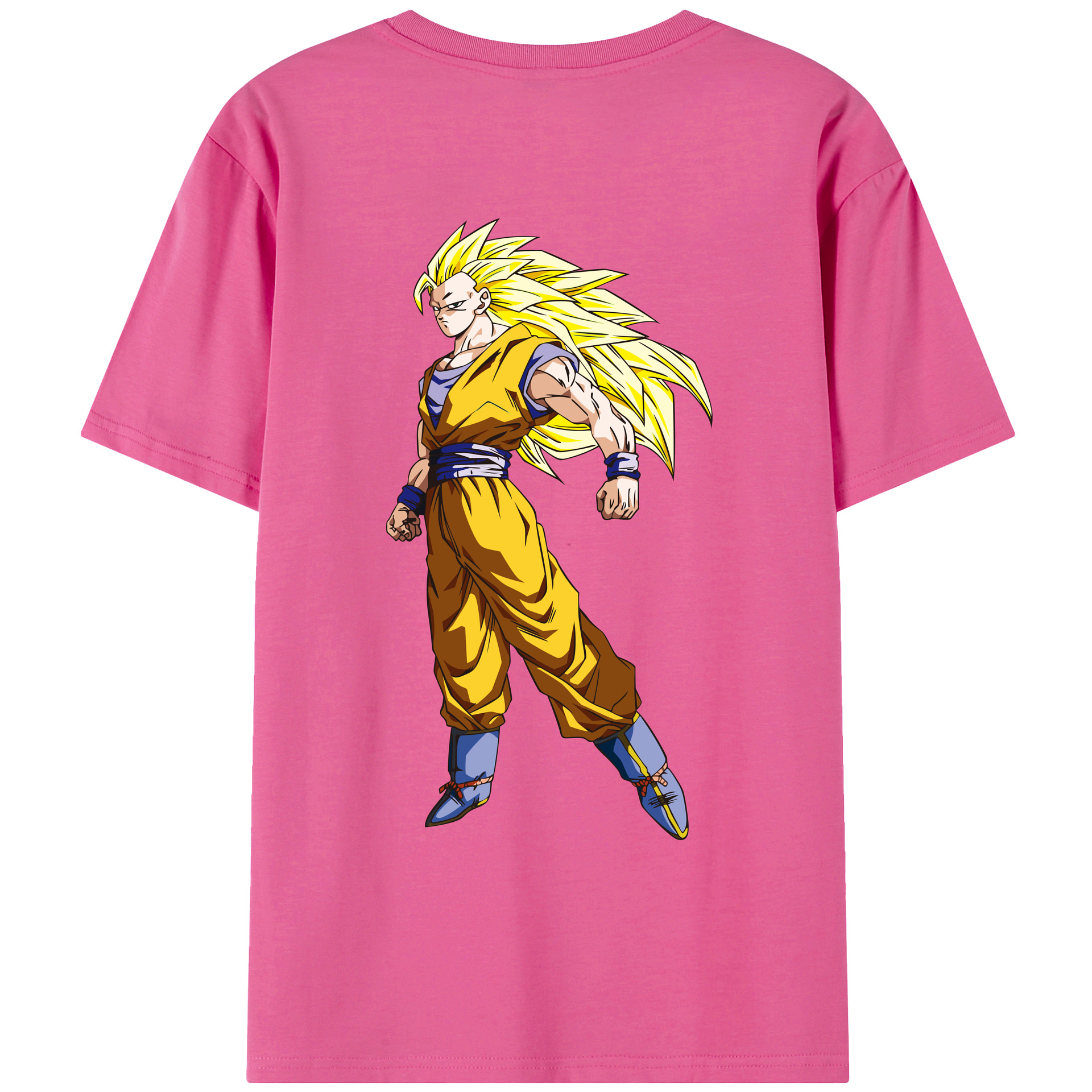 （画像用） ドラゴンボール 孫悟空（そん ごくう）Son Goku カカロット DRAGON BALL Kakarotto レディース半袖Tシャツ(バックプリント)