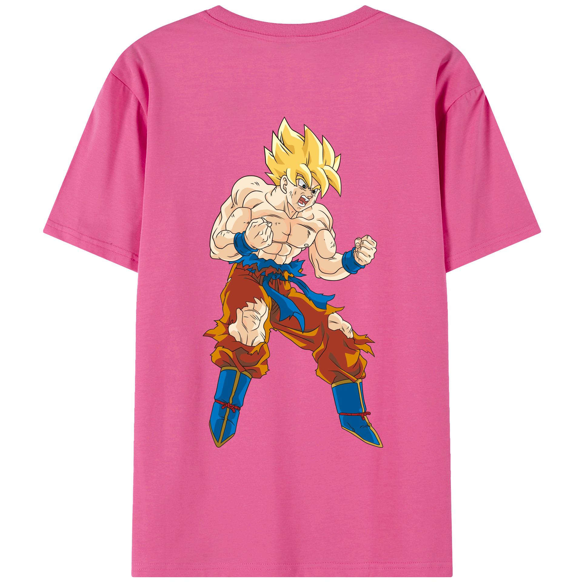 （画像用） ドラゴンボール 孫悟空（そん ごくう）Son Goku カカロット DRAGON BALL Kakarotto レディース半袖Tシャツ(バックプリント)