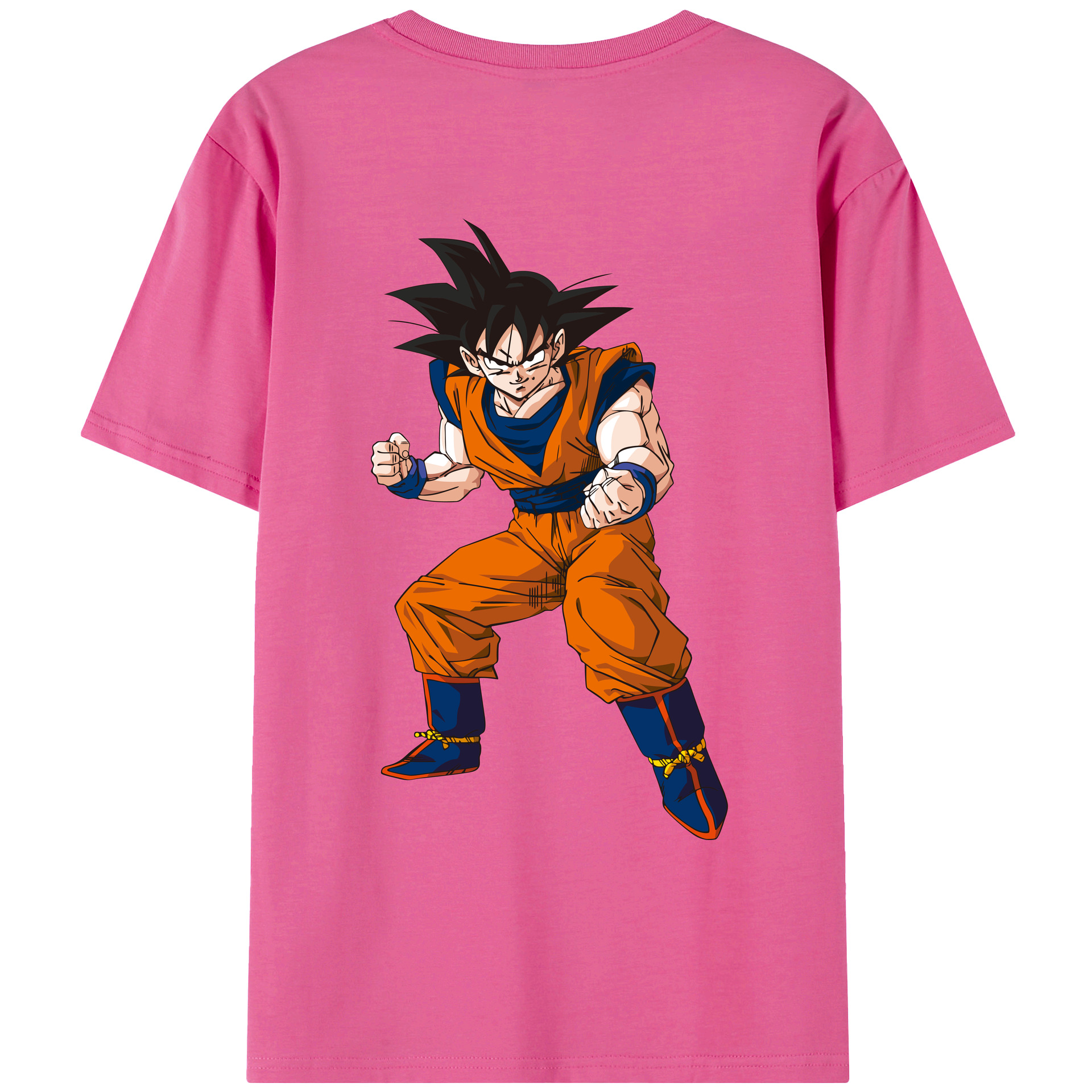 （画像用） ドラゴンボール 孫悟空（そん ごくう）Son Goku カカロット DRAGON BALL Kakarotto レディース半袖Tシャツ(バックプリント)