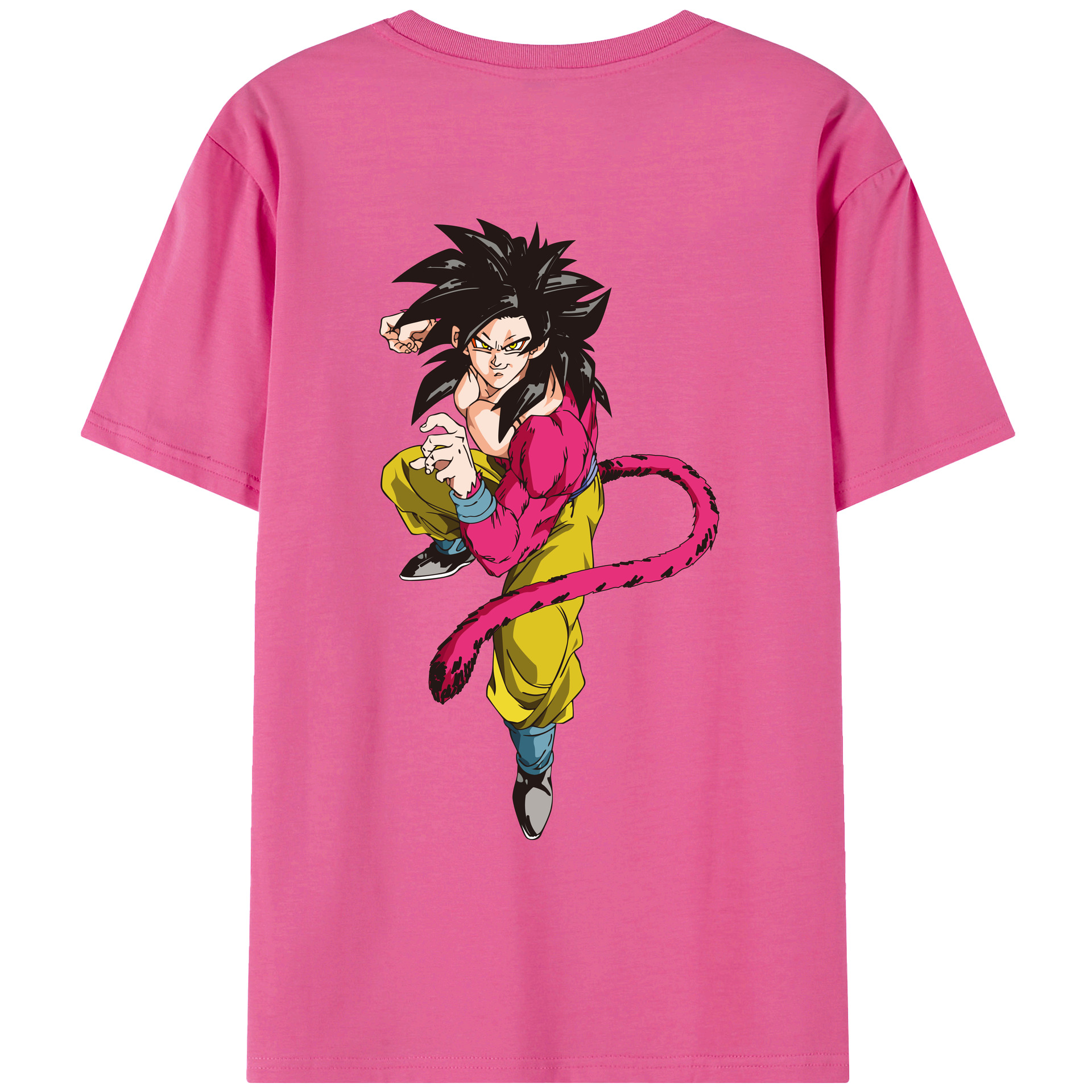 （画像用） ドラゴンボール 孫悟空（そん ごくう）Son Goku カカロット DRAGON BALL Kakarotto レディース半袖Tシャツ(バックプリント)