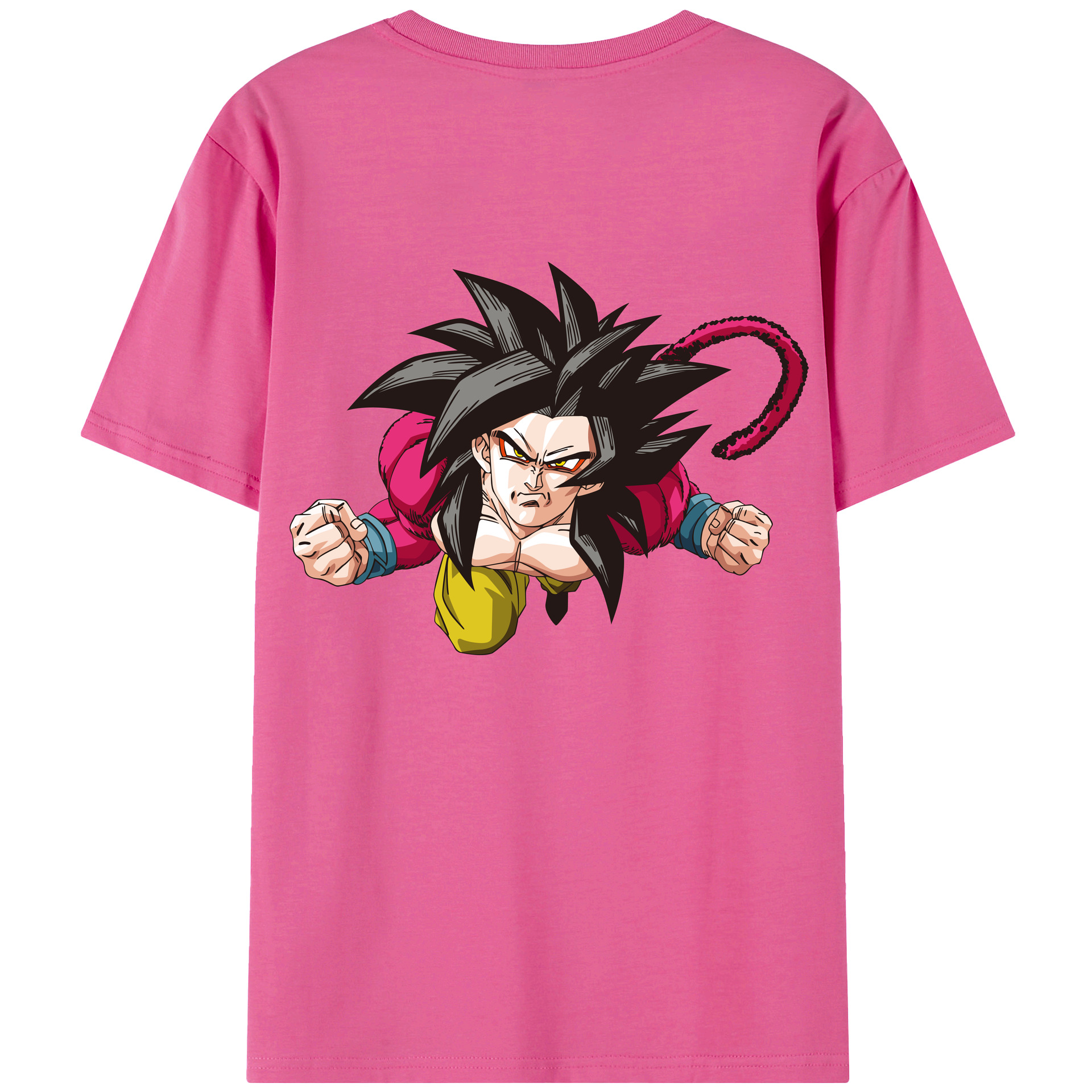 （画像用） ドラゴンボール 孫悟空（そん ごくう）Son Goku カカロット DRAGON BALL Kakarotto レディース半袖Tシャツ(バックプリント)