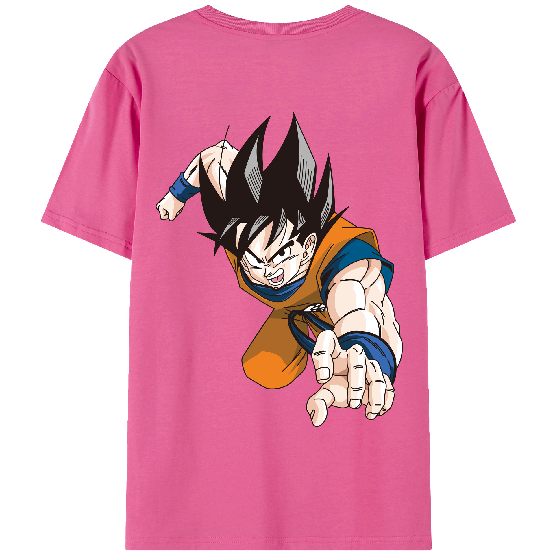 （画像用） ドラゴンボール 孫悟空（そん ごくう）Son Goku カカロット DRAGON BALL Kakarotto レディース半袖Tシャツ(バックプリント)