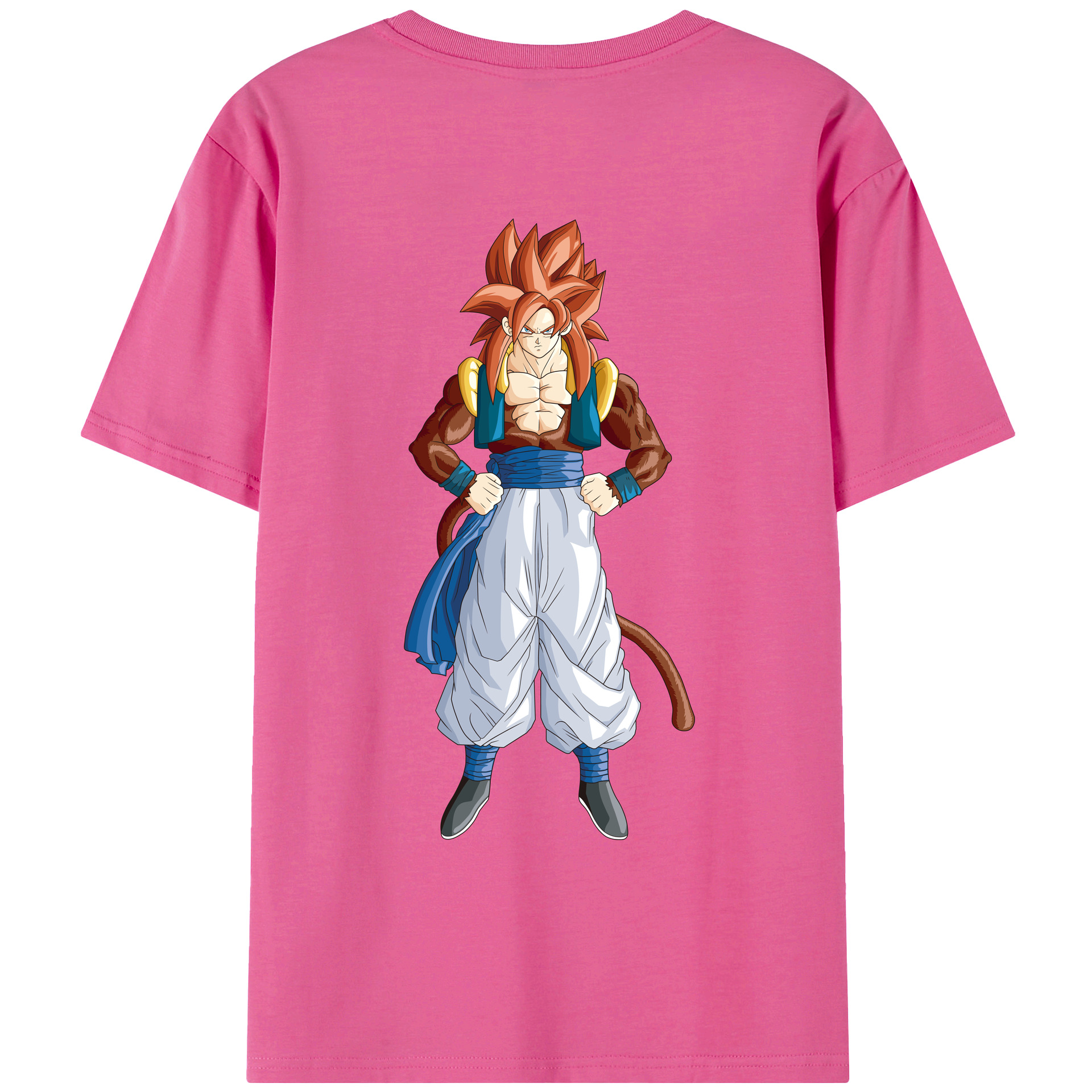 （画像用） ドラゴンボール 孫悟空（そん ごくう）Son Goku カカロット DRAGON BALL Kakarotto レディース半袖Tシャツ(バックプリント)
