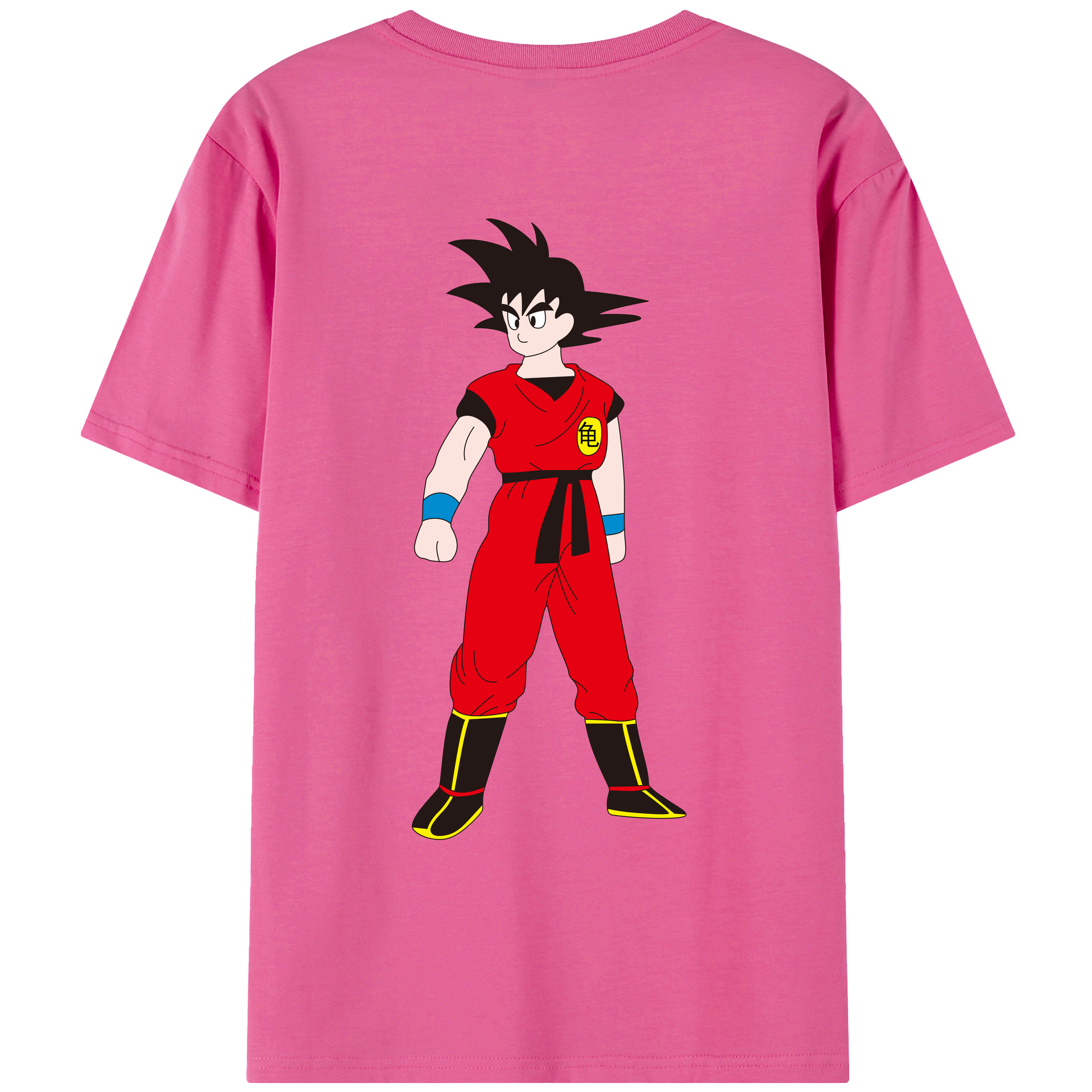 （画像用） ドラゴンボール 孫悟空（そん ごくう）Son Goku カカロット DRAGON BALL Kakarotto レディース半袖Tシャツ(バックプリント)