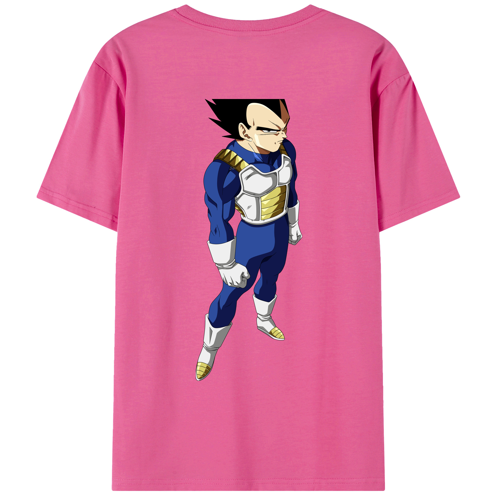 （画像用） ドラゴンボール ベジータ四世（Bejīta Yonsei）DRAGON BALL Vegeta IV レディース半袖Tシャツ(バックプリント)